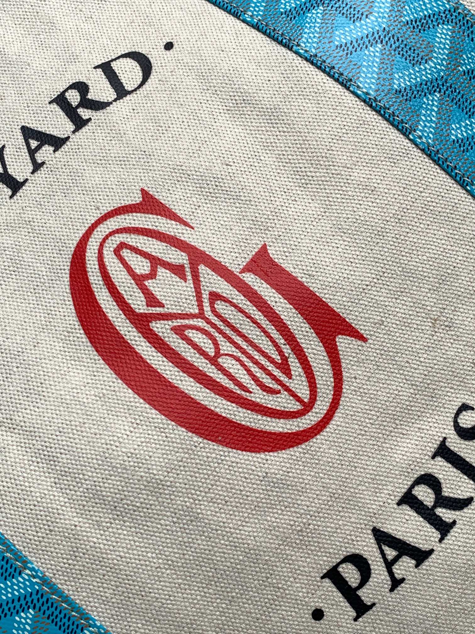 Goyard #goyard双面帆布购物袋 帆布本色 湖蓝 双面可用哦～感觉去海边很8⃣ 错