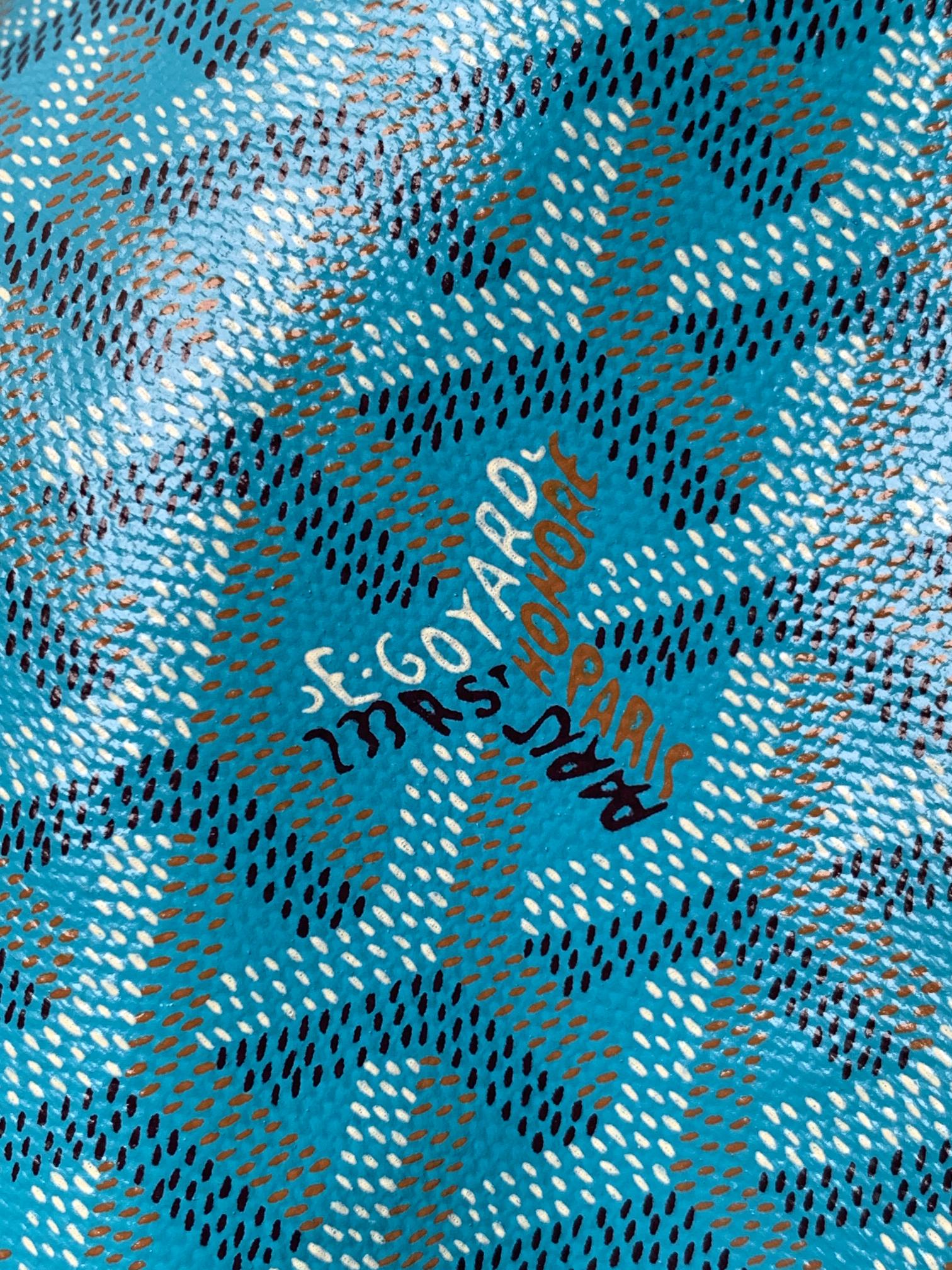 Goyard #goyard双面帆布购物袋 帆布本色 湖蓝 双面可用哦～感觉去海边很8⃣ 错
