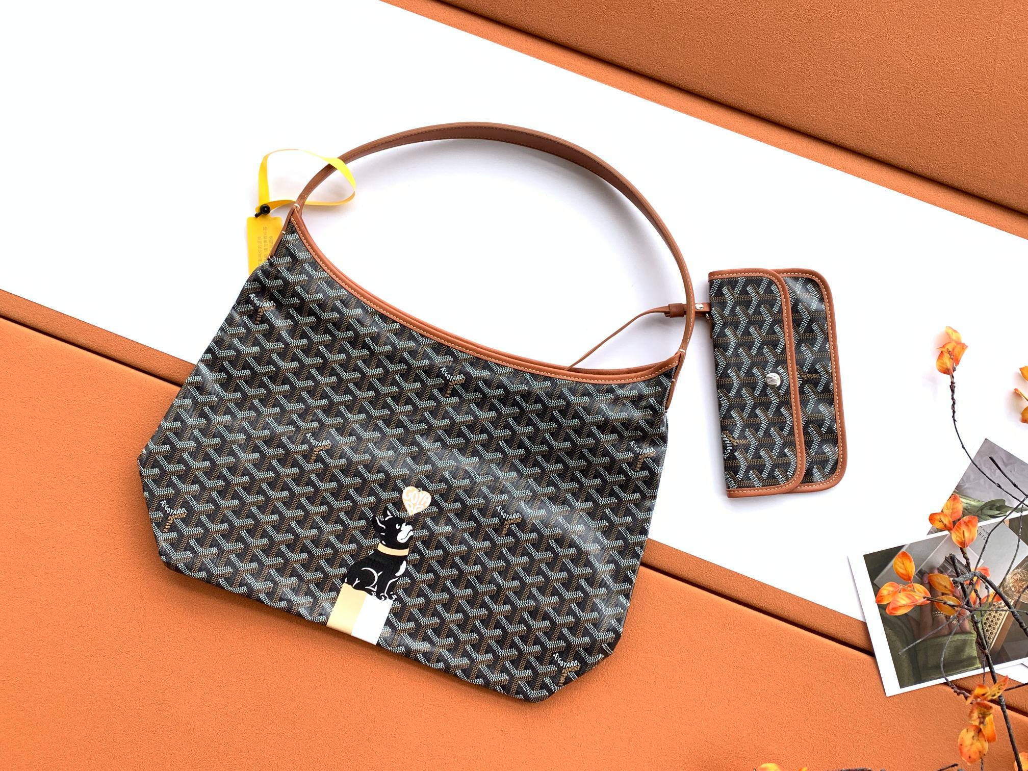 Goyard hobo 法斗爱心版 帆布包