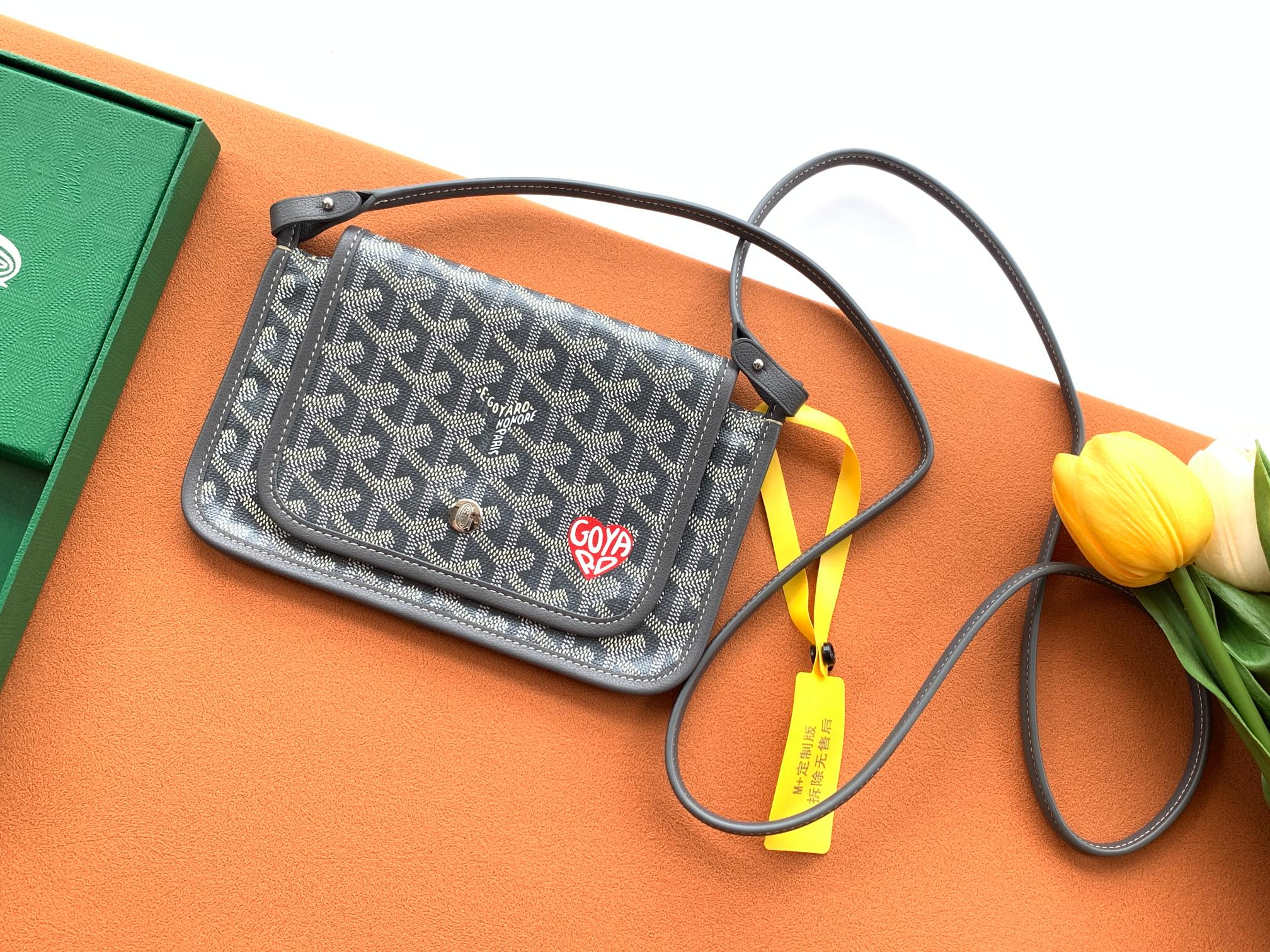 Goyard Plumet three-layer crossbody bag small