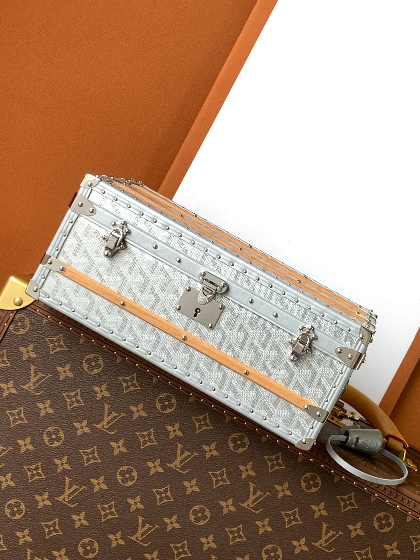 Goyard 352 Storage Box Lock Clasp Hard Case