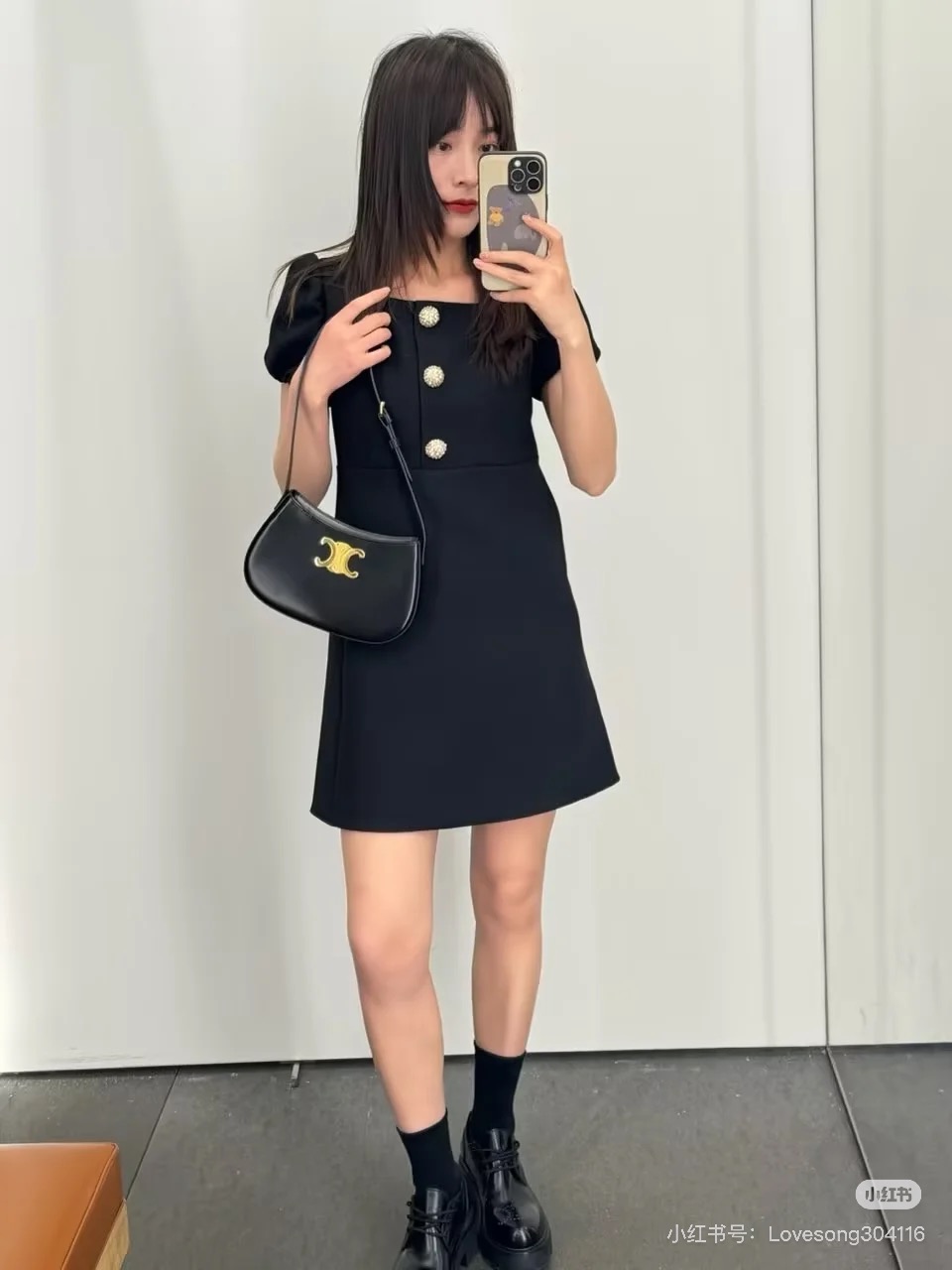 Elegant Wool Little Black Dress with Czech Crystal Buttons & Silk Lining 9 i1755938057179 6521 0 2