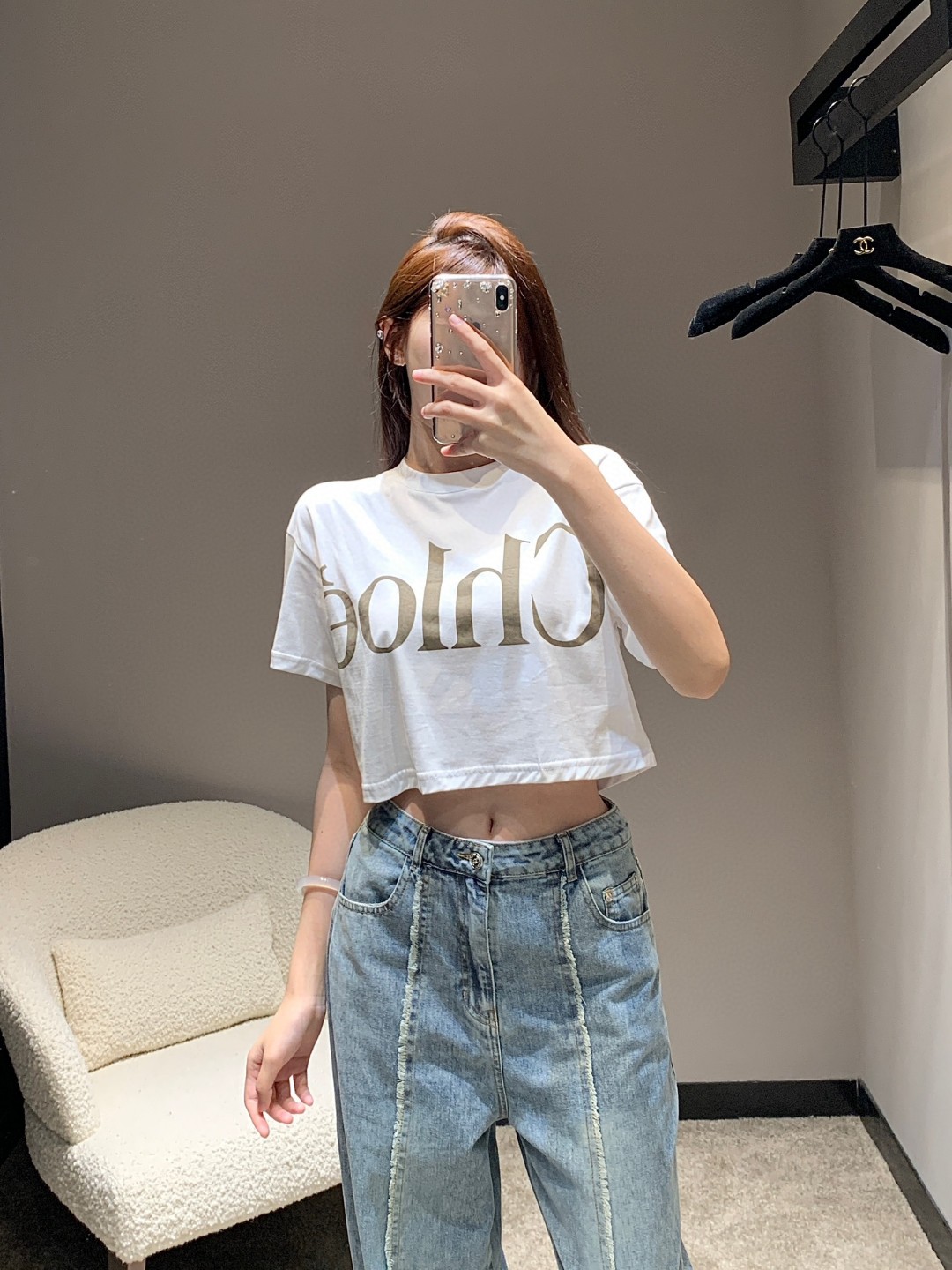 Chloe Clothing T-Shirt Printing Spring/Summer Collection Short Sleeve
