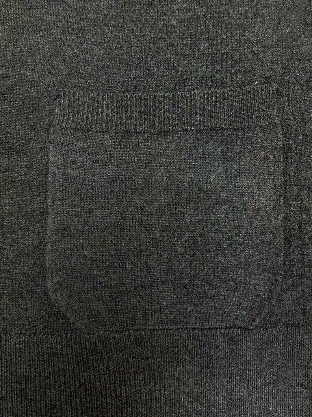 LV Grey Monogram Sleeve Knit Cardigan