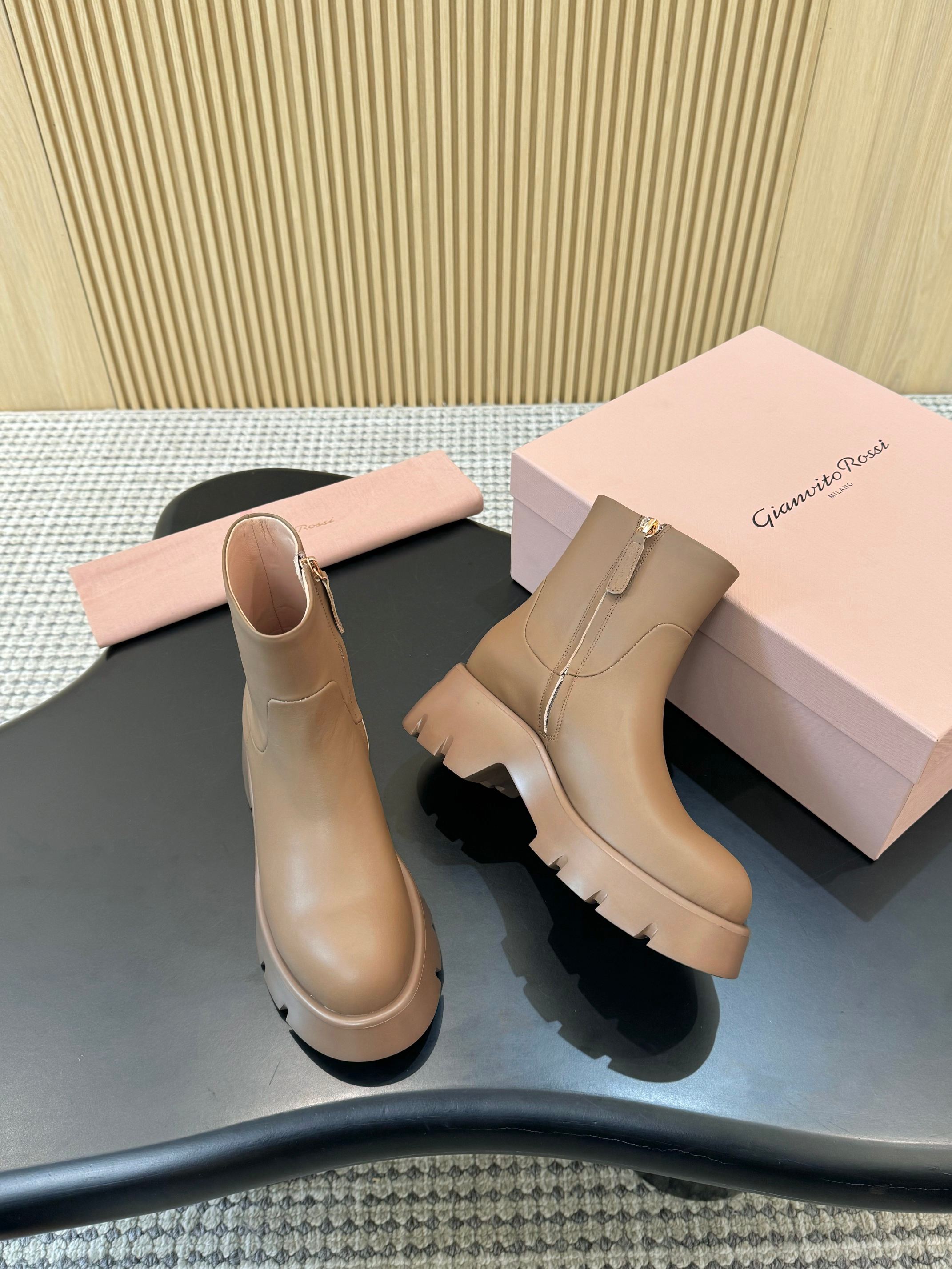 “Stylish Gianvito Rossi High-Heel Boots: Comfortable, Chic, and Perfect for Autumn and Winter” - 图片 2
