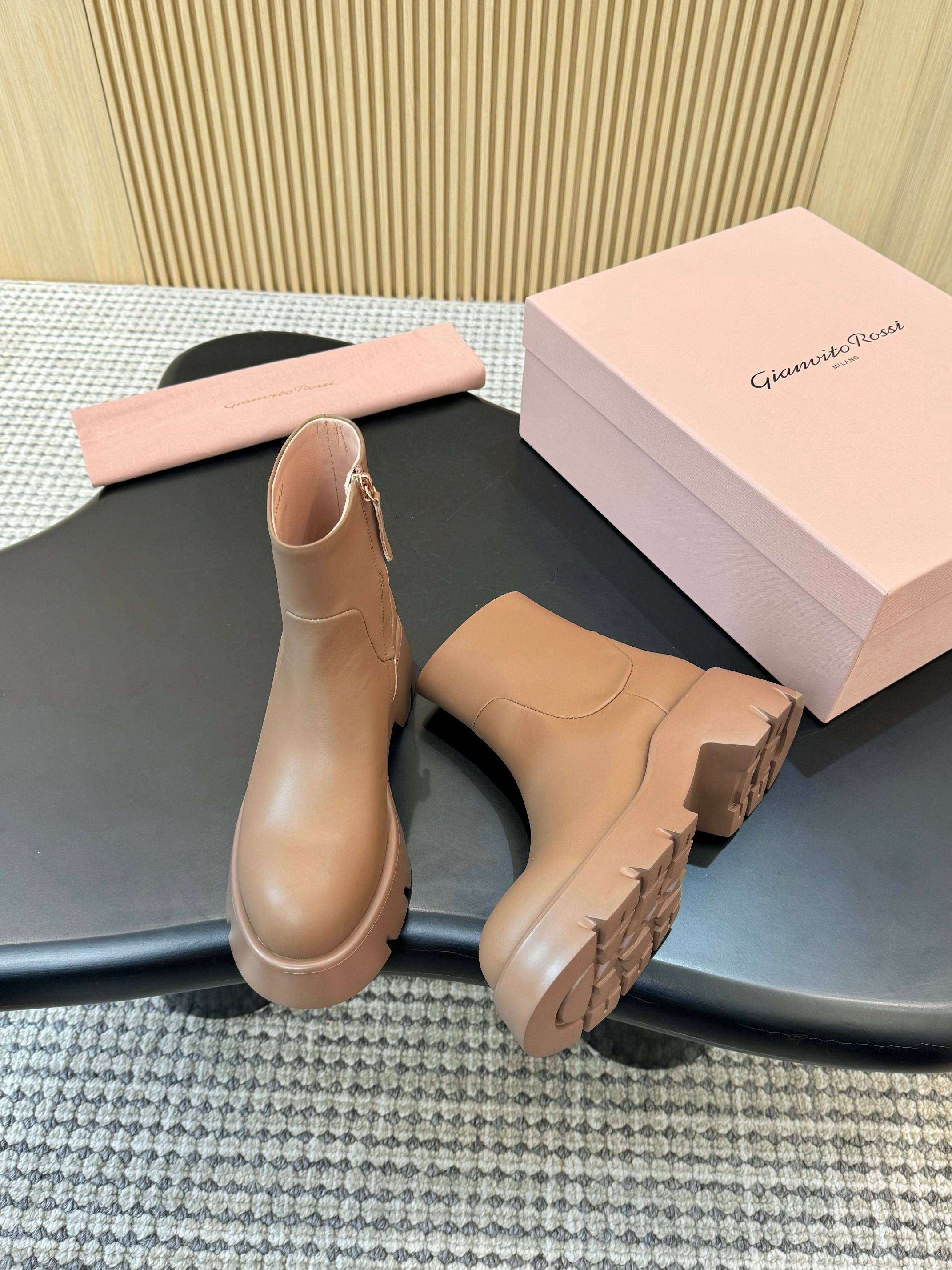 “Stylish Gianvito Rossi High-Heel Boots: Comfortable, Chic, and Perfect for Autumn and Winter” - 图片 4