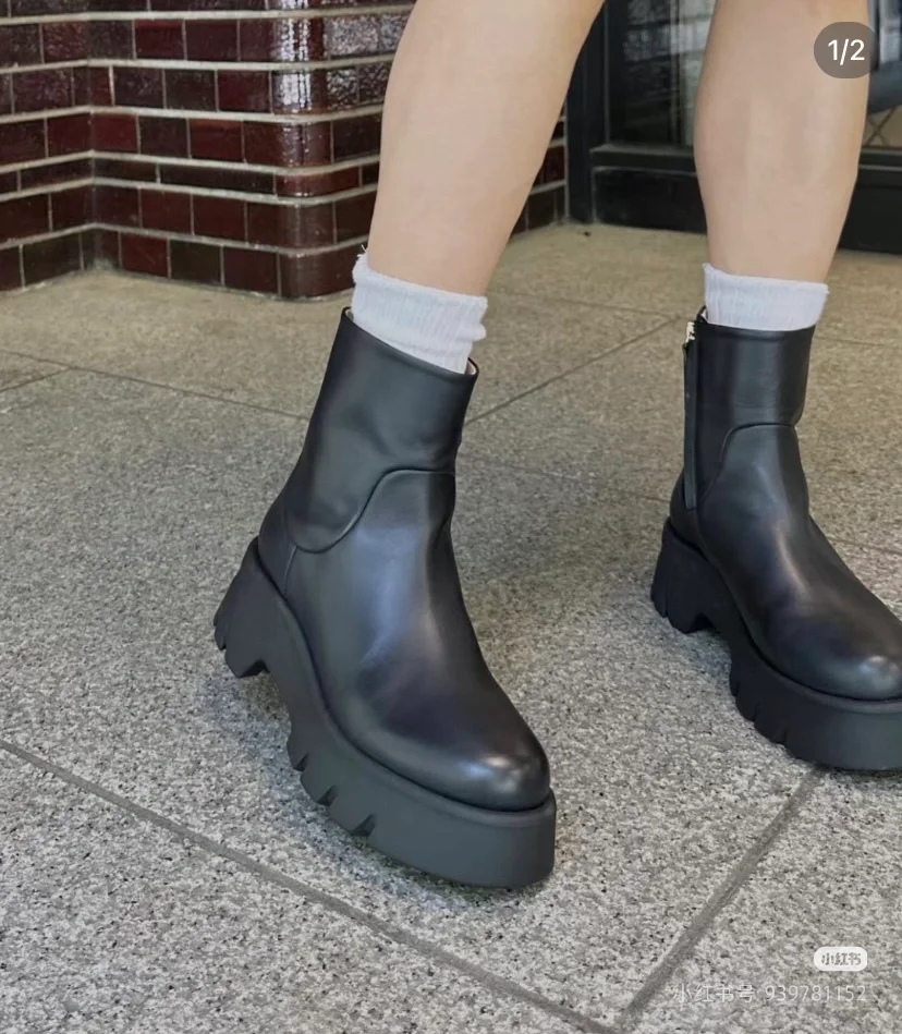 NO:536310,Internet celebrity matchmaking reference, boots, boots19860909网红上脚搭配参考,靴子,boots,Women's Shoes