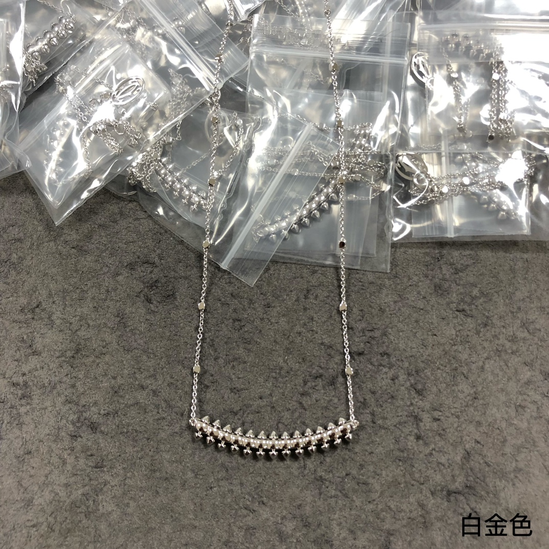 Cartier колье с двойной застёжкой CNC точная гравировка итальянская цепочка на заказ — высшее качество