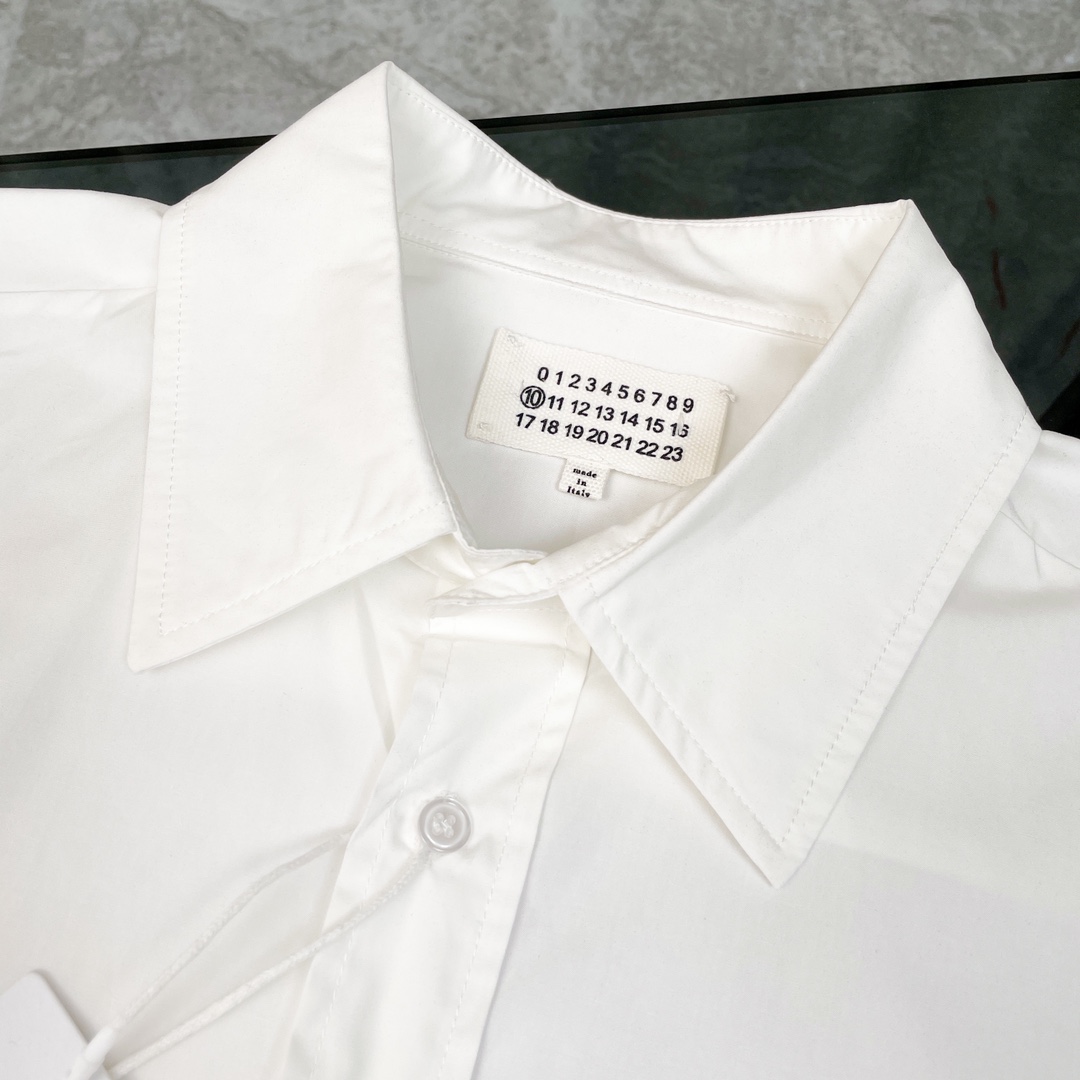 Maison Margiela MM6 Magira Embroidered Shirt Review: Oversized H-Type Design - 图片 3