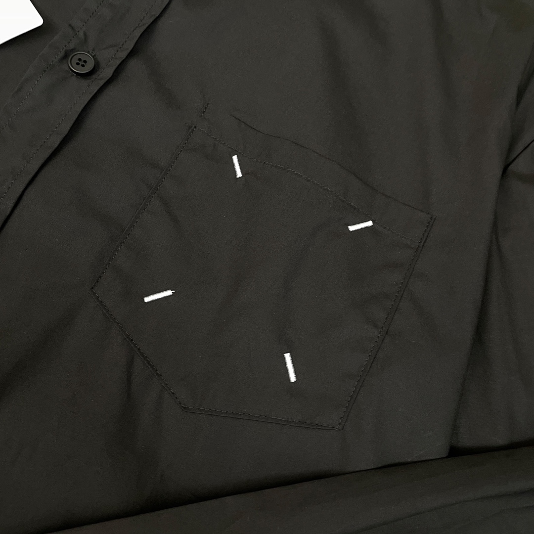Maison Margiela MM6 Magira Embroidered Shirt Review: Oversized H-Type Design - 图片 6