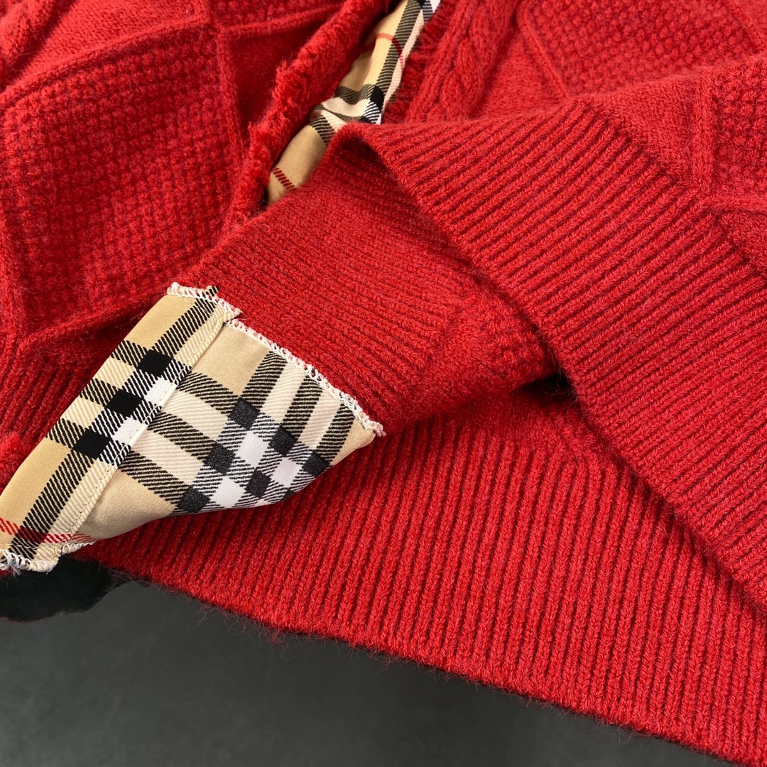 Burberry Barbory Classic Plaid Sweater: Youthful Unisex Casual Fashion for Fall/Winter - 图片 6