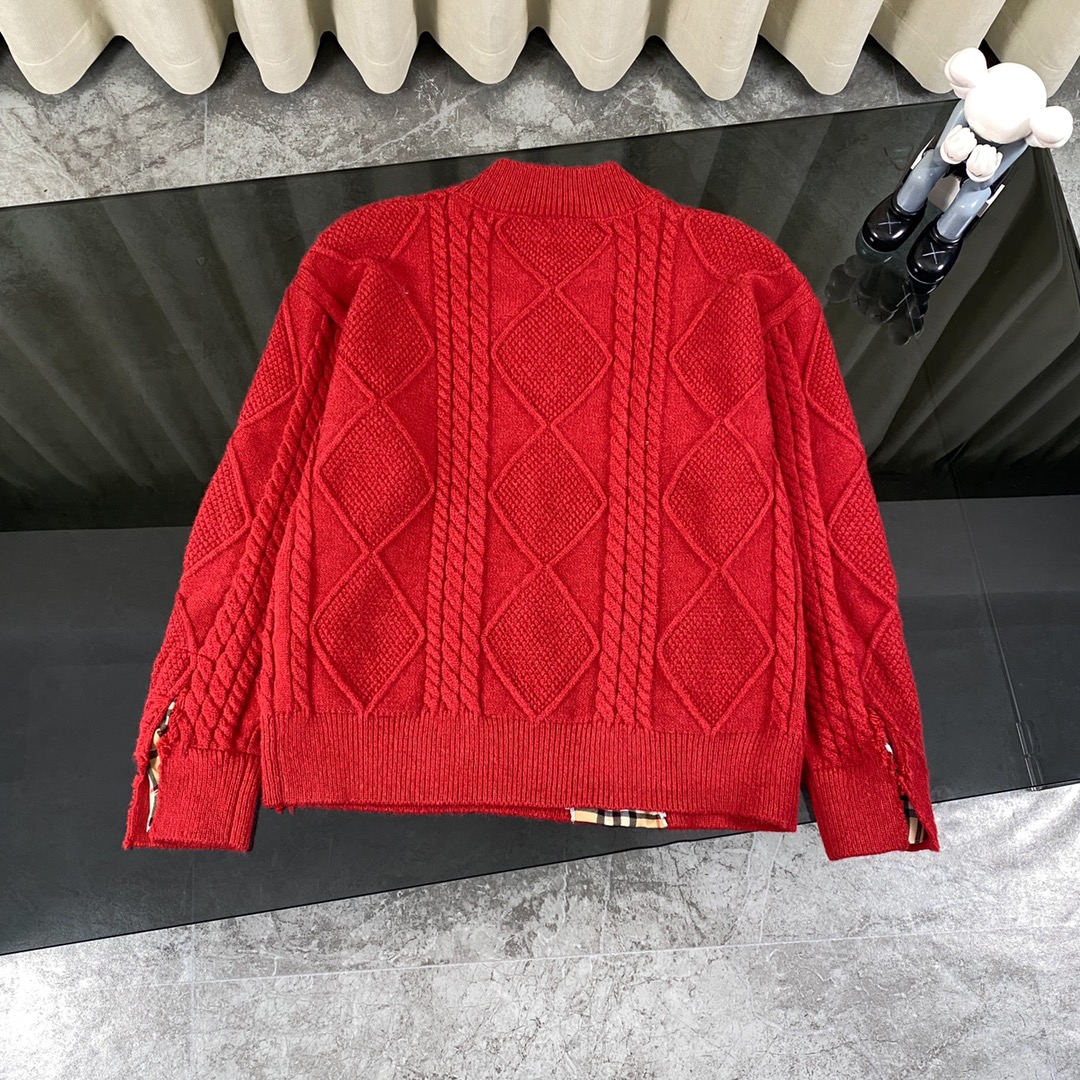 Burberry Barbory Classic Plaid Sweater: Youthful Unisex Casual Fashion for Fall/Winter - 图片 2