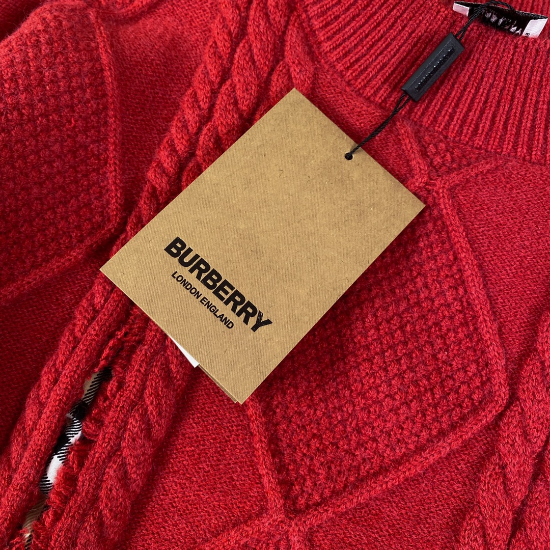 Burberry Barbory Classic Plaid Sweater: Youthful Unisex Casual Fashion for Fall/Winter - 图片 9