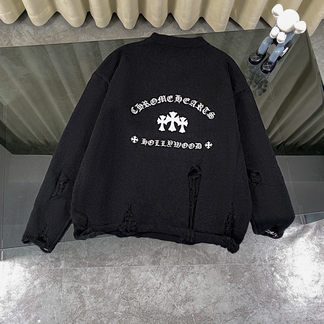 Chrome Hearts CH Crouched Cross Jacket: High Quality Streetwear Fashion - 图片 2