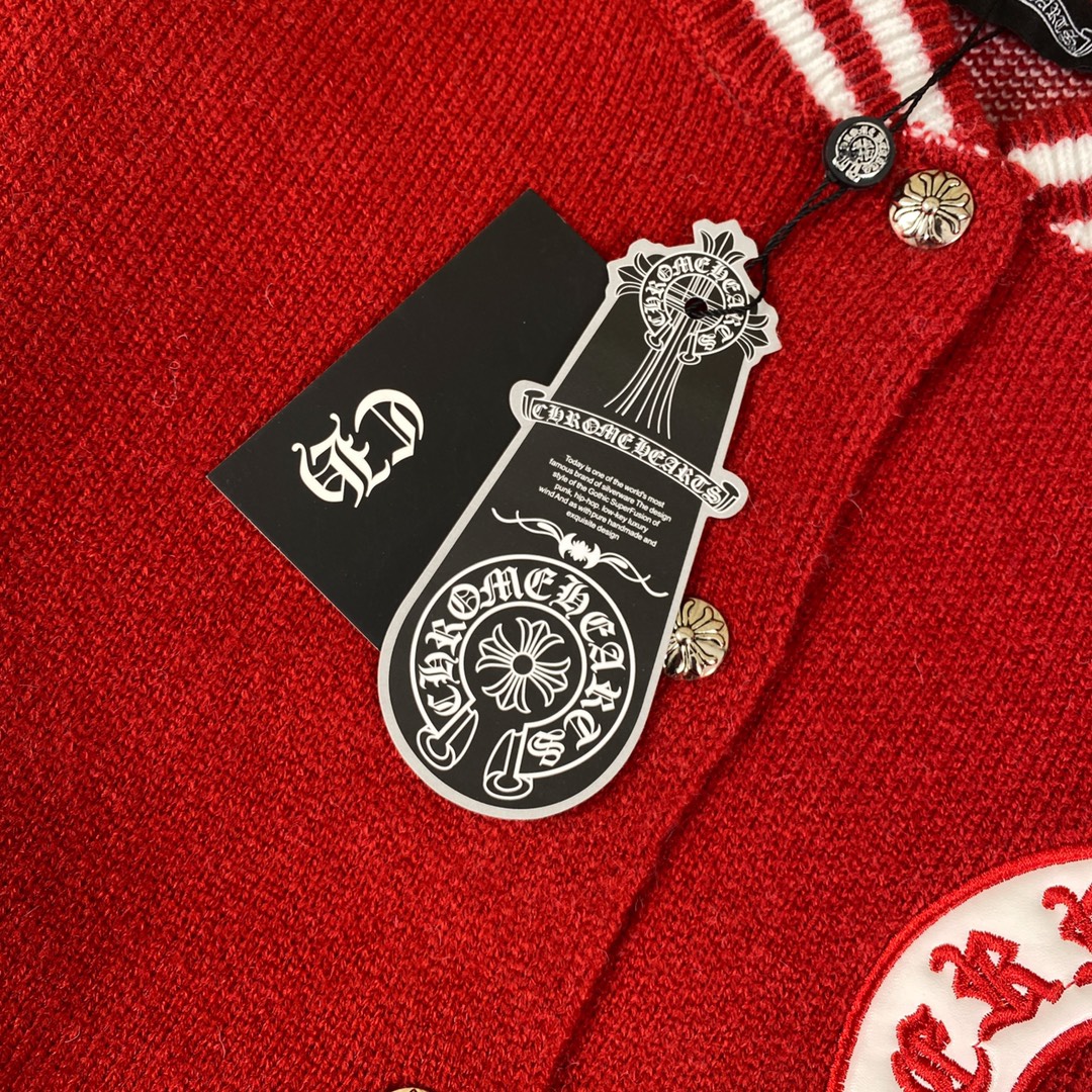 Chromehearts/Croose CH Embroidery Sweater and Baseball Jacket: Premium Quality Custom Fashion. - 图片 4
