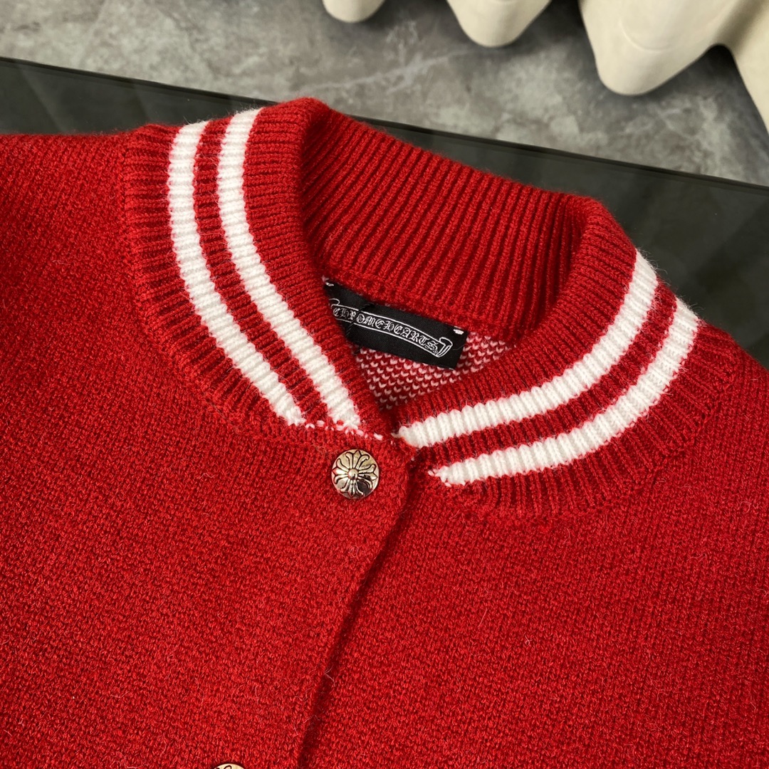 Chromehearts/Croose CH Embroidery Sweater and Baseball Jacket: Premium Quality Custom Fashion. - 图片 3