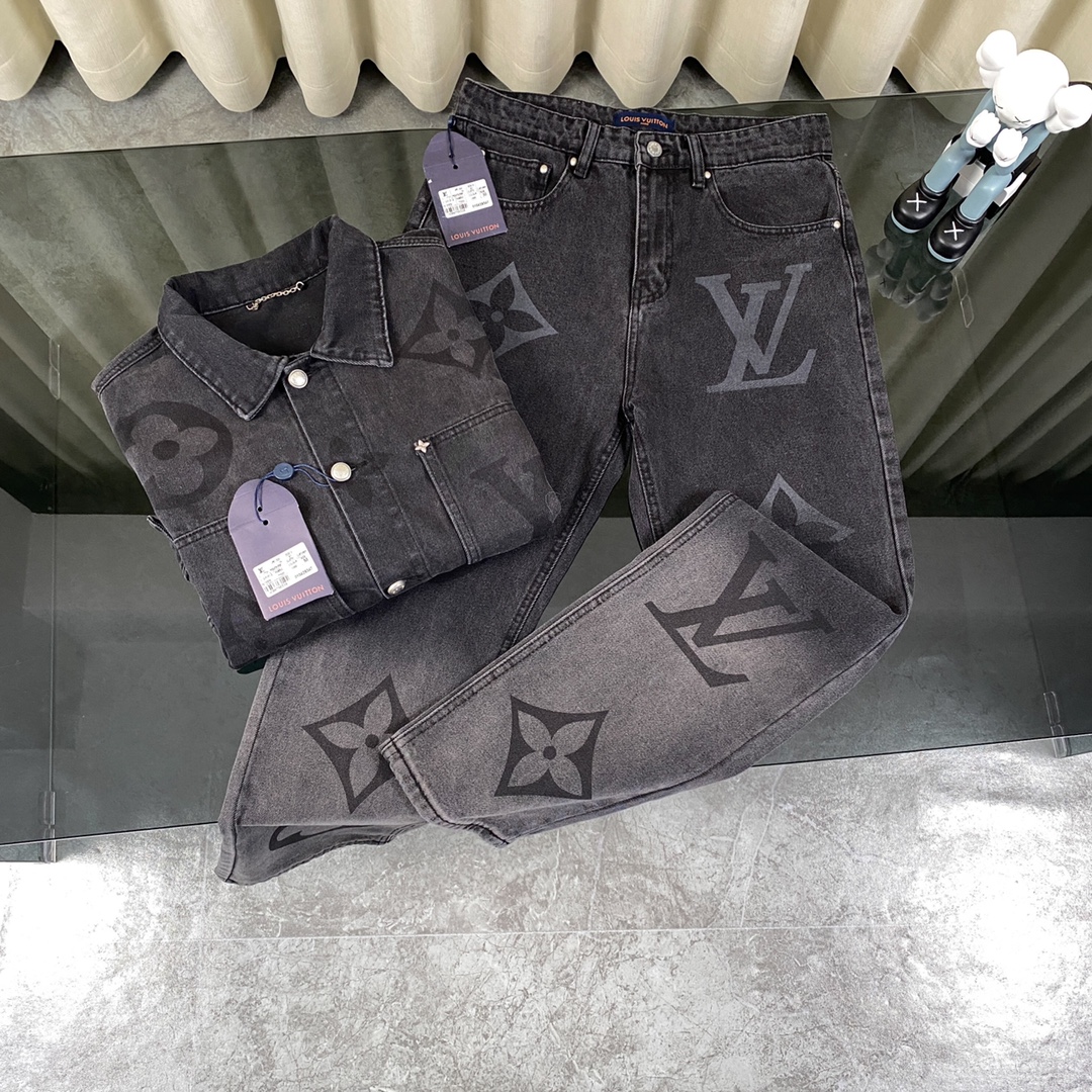 Luxury Arctic Light Jeans Suit: Unique Colors, Perfect Fit for Men and Women - 图片 1