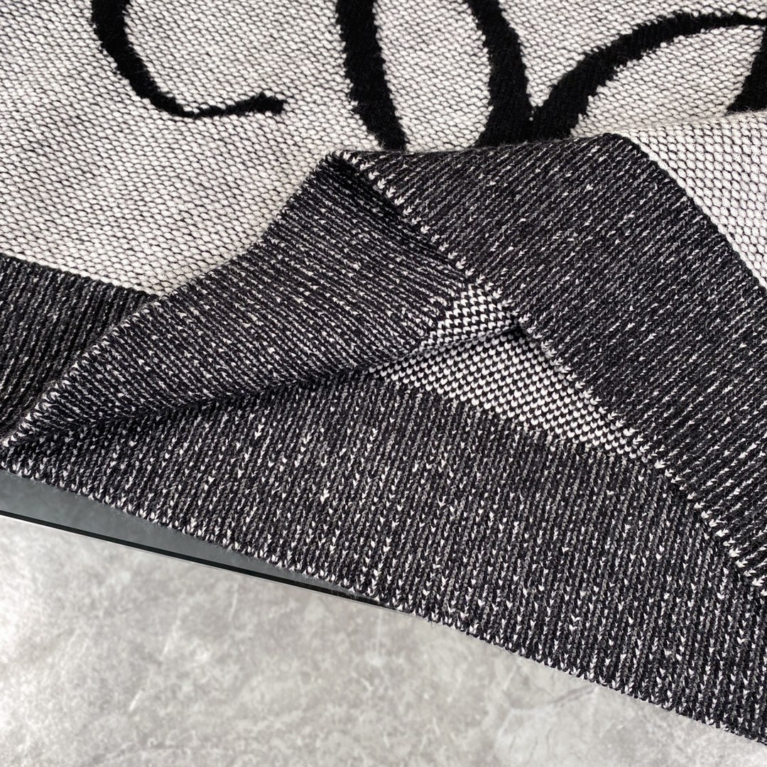 High-Quality 360cj Top Version Loewe Wool Coat in Grey Curtain, 23SS - 图片 7