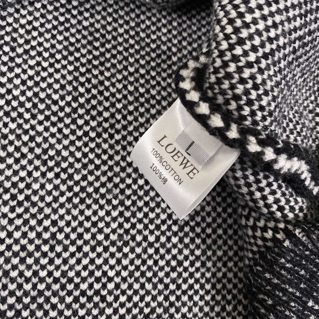 High-Quality 360cj Top Version Loewe Wool Coat in Grey Curtain, 23SS - 图片 6