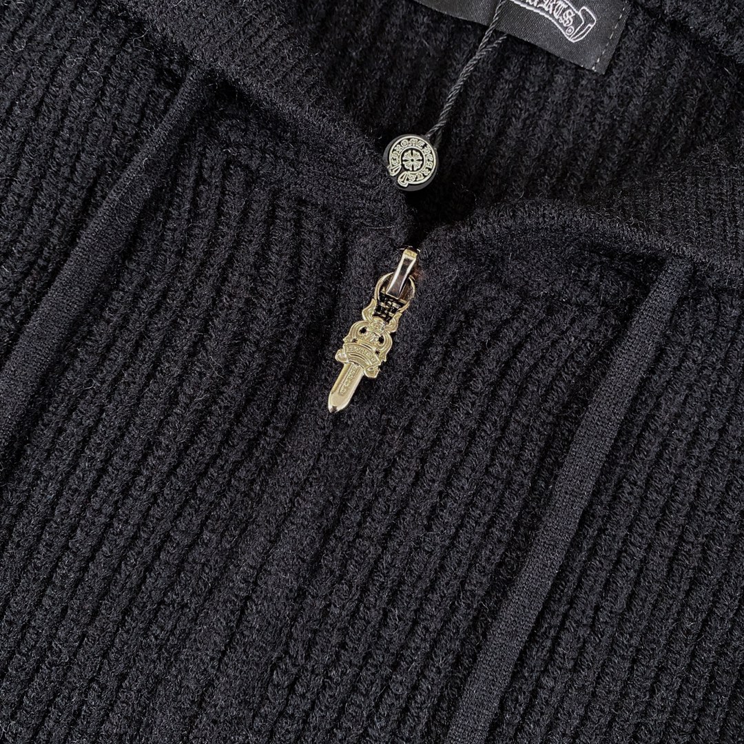Chrome Hearts CH Crocson Sweater Coat: Top Quality, Perfect Style, Heavy Embroidery. - 图片 5