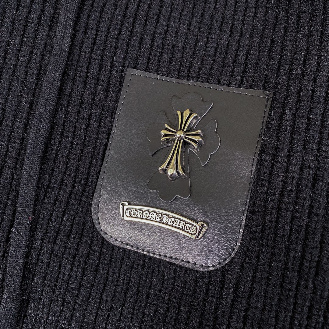 Chrome Hearts CH Crocson Sweater Coat: Top Quality, Perfect Style, Heavy Embroidery. - 图片 4