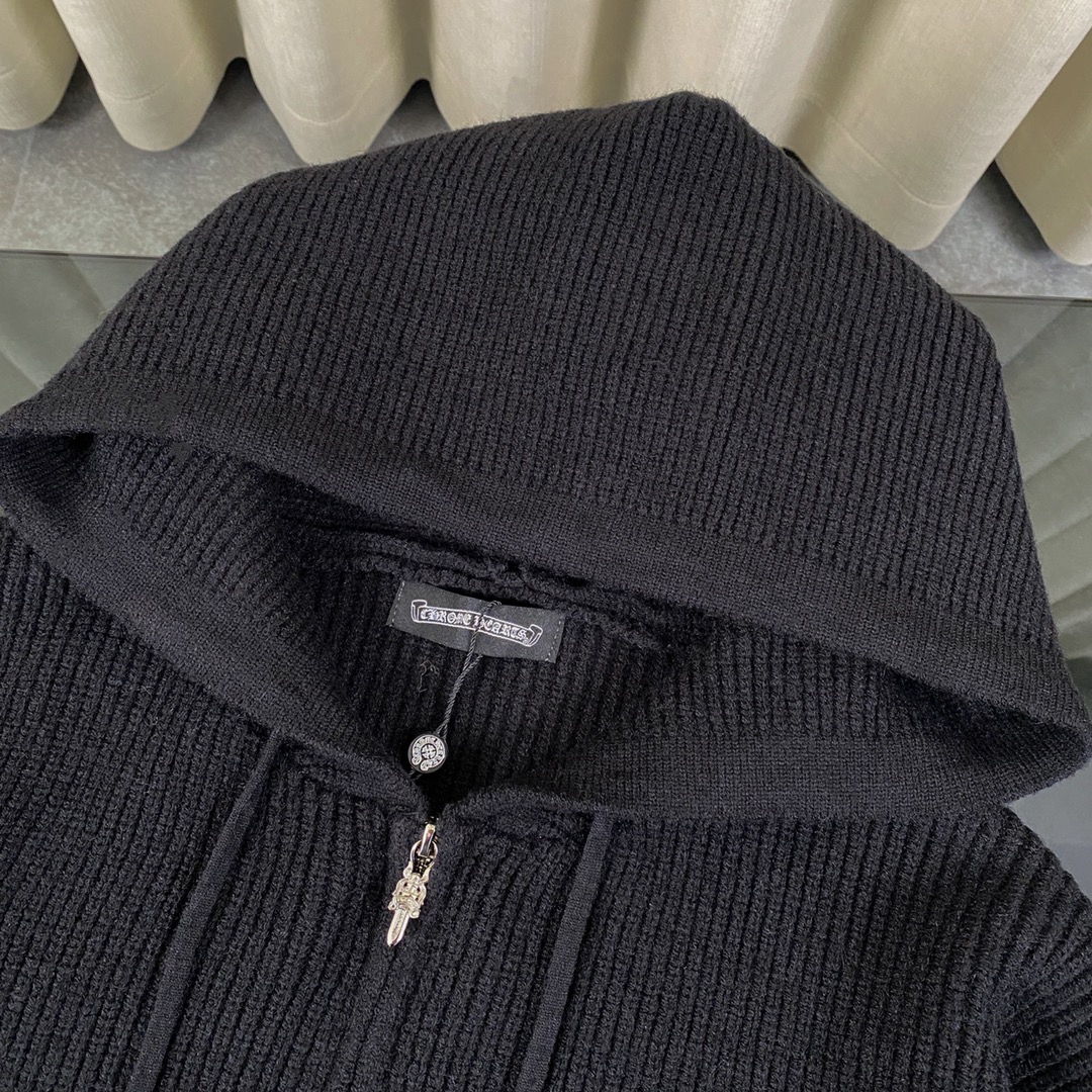 Chrome Hearts CH Crocson Sweater Coat: Top Quality, Perfect Style, Heavy Embroidery. - 图片 3