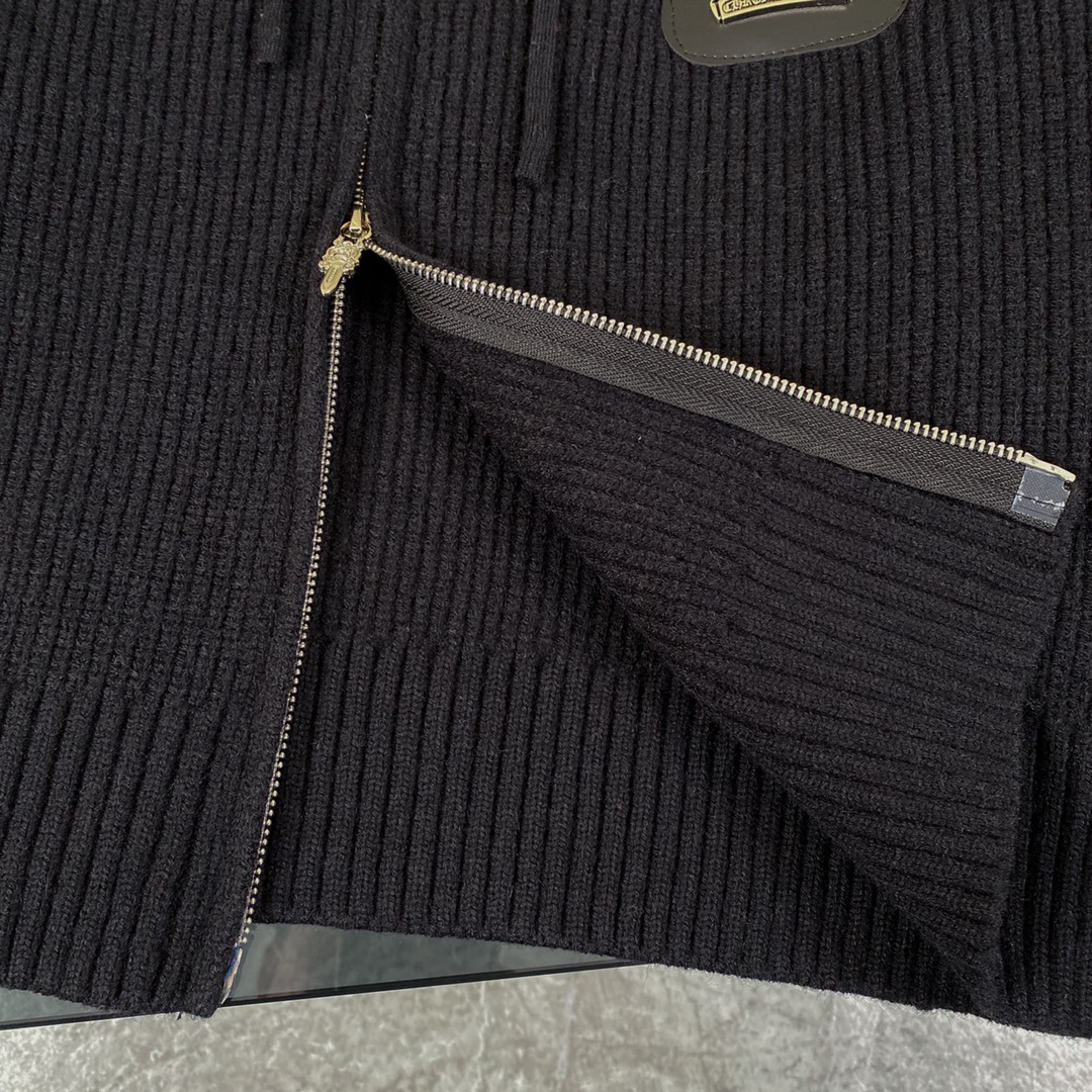 Chrome Hearts CH Crocson Sweater Coat: Top Quality, Perfect Style, Heavy Embroidery. - 图片 8