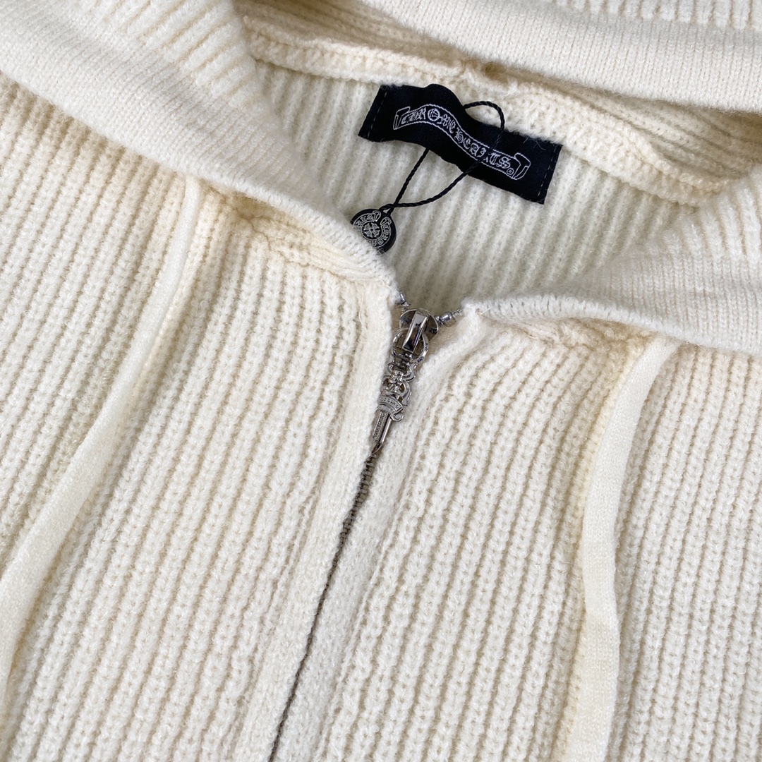 Chrome Hearts CH Crocson Sweater Coat: Top Quality, Perfect Style, Heavy Embroidery - 图片 6