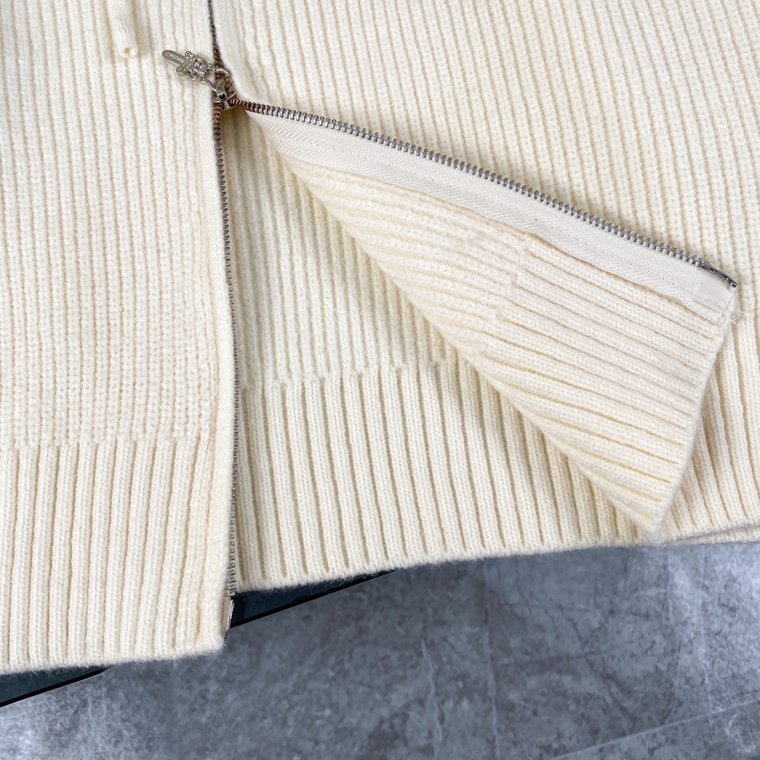 Chrome Hearts CH Crocson Sweater Coat: Top Quality, Perfect Style, Heavy Embroidery - 图片 8
