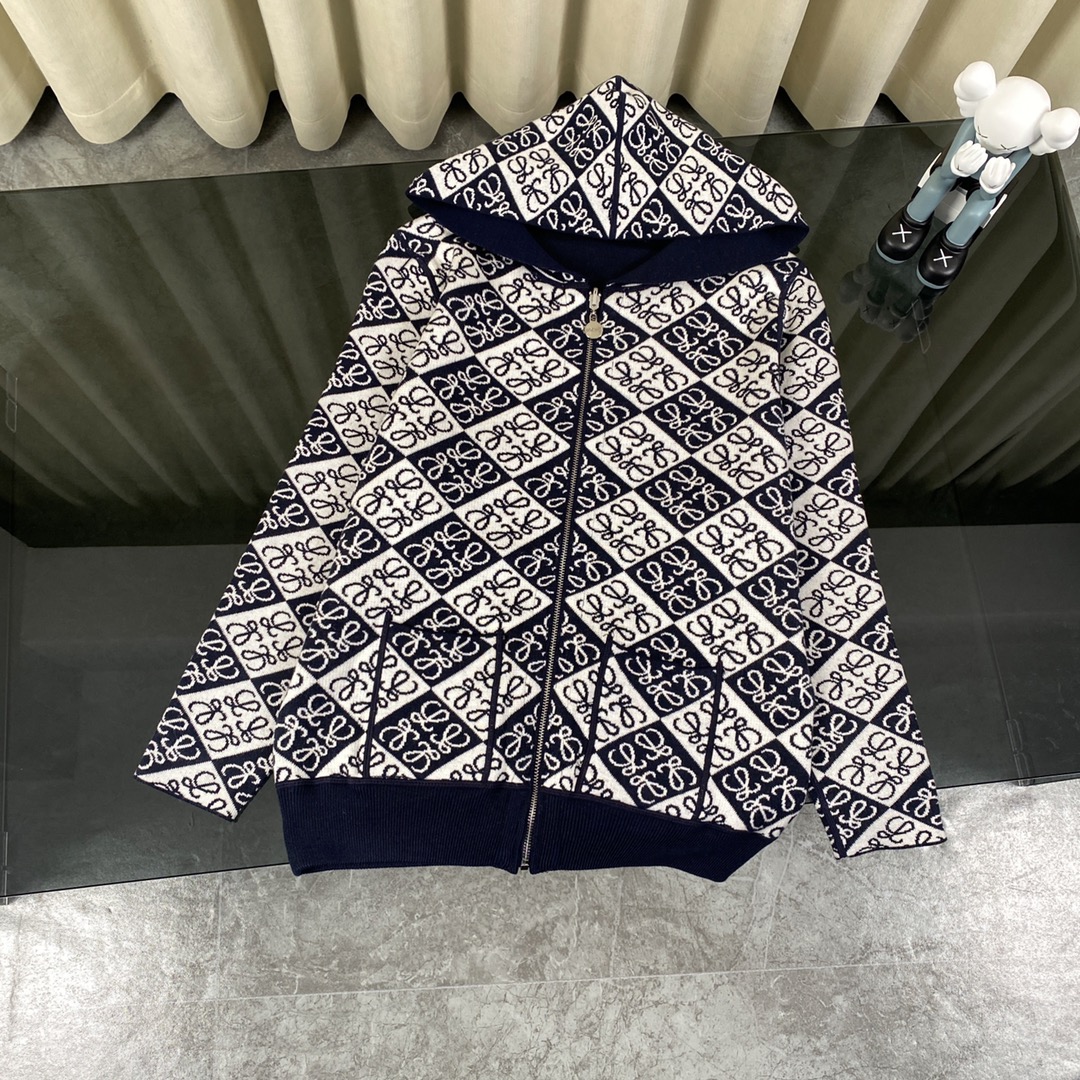 Luxurious Wool Sweater by Loewe: Classic Logo Design, High-Quality Materials, Windproof Features - 图片 1