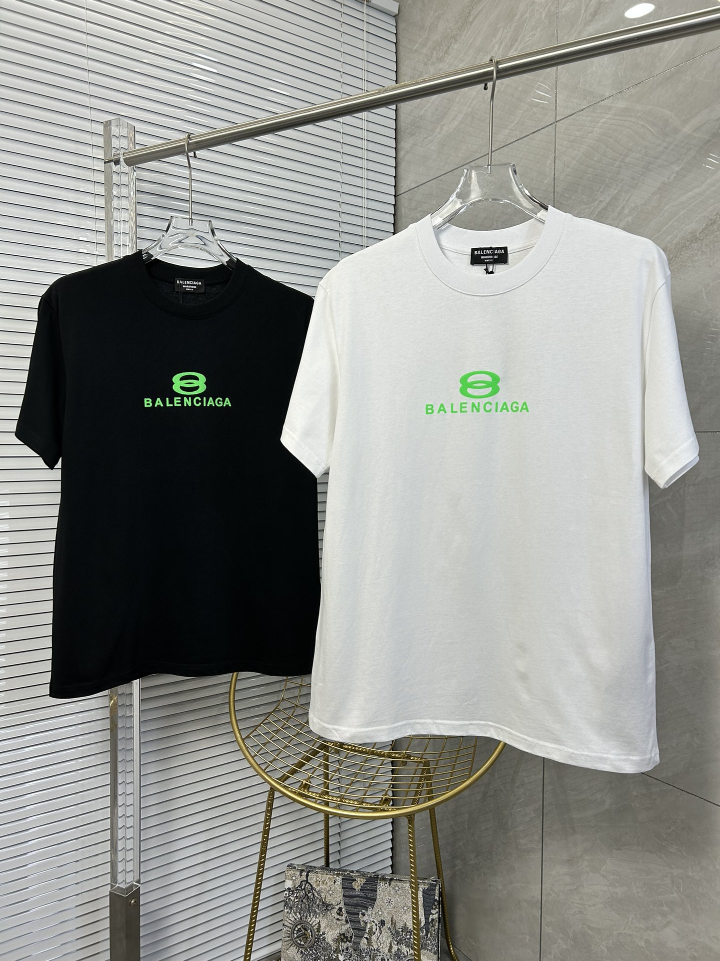 Online Sales
 Balenciaga Clothing T-Shirt Black White Printing Unisex Cotton Short Sleeve