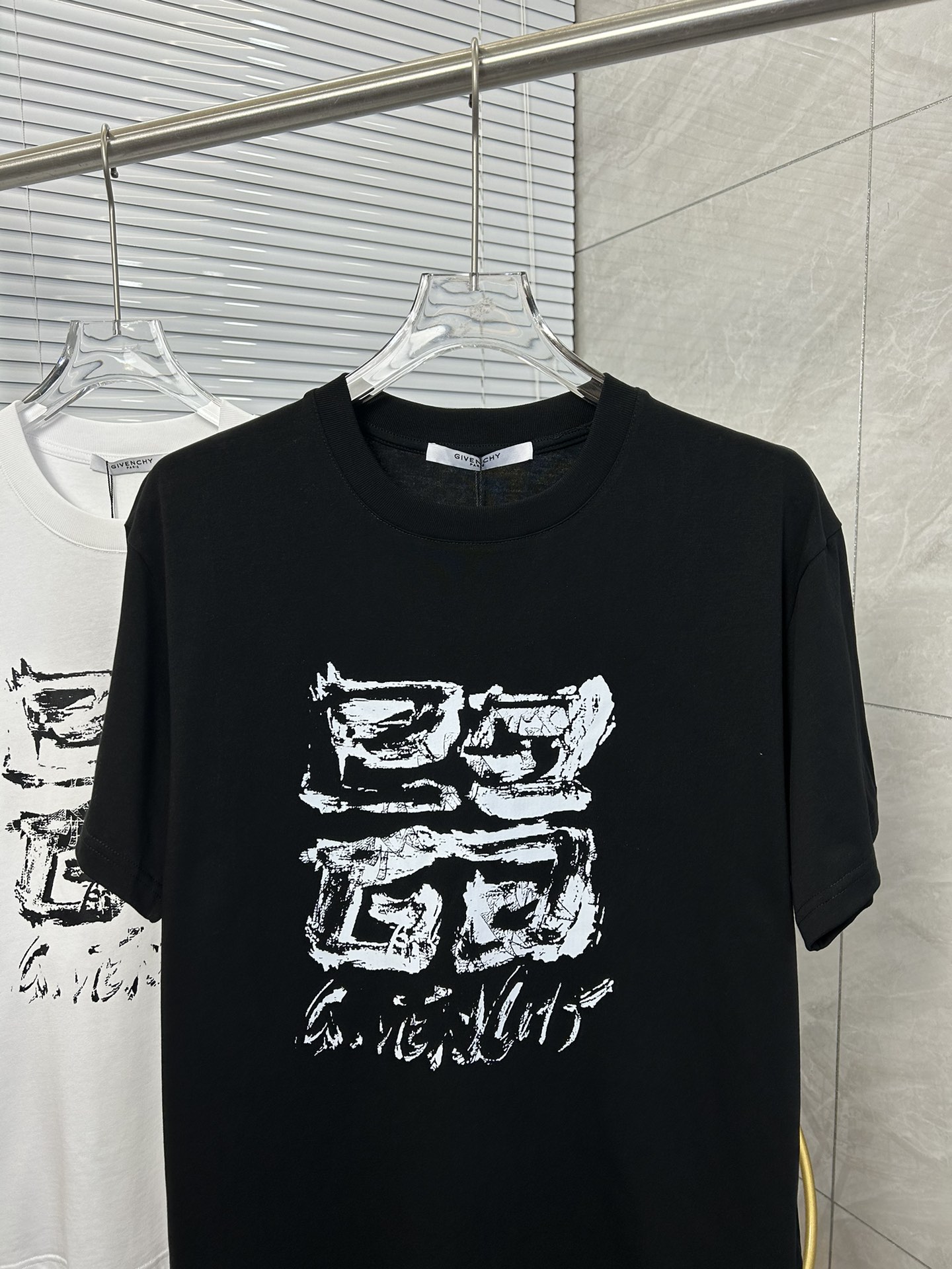 GVCGIVENCHY Givenchy 24 latest couple short sleeve T-shirt top printed logo des
