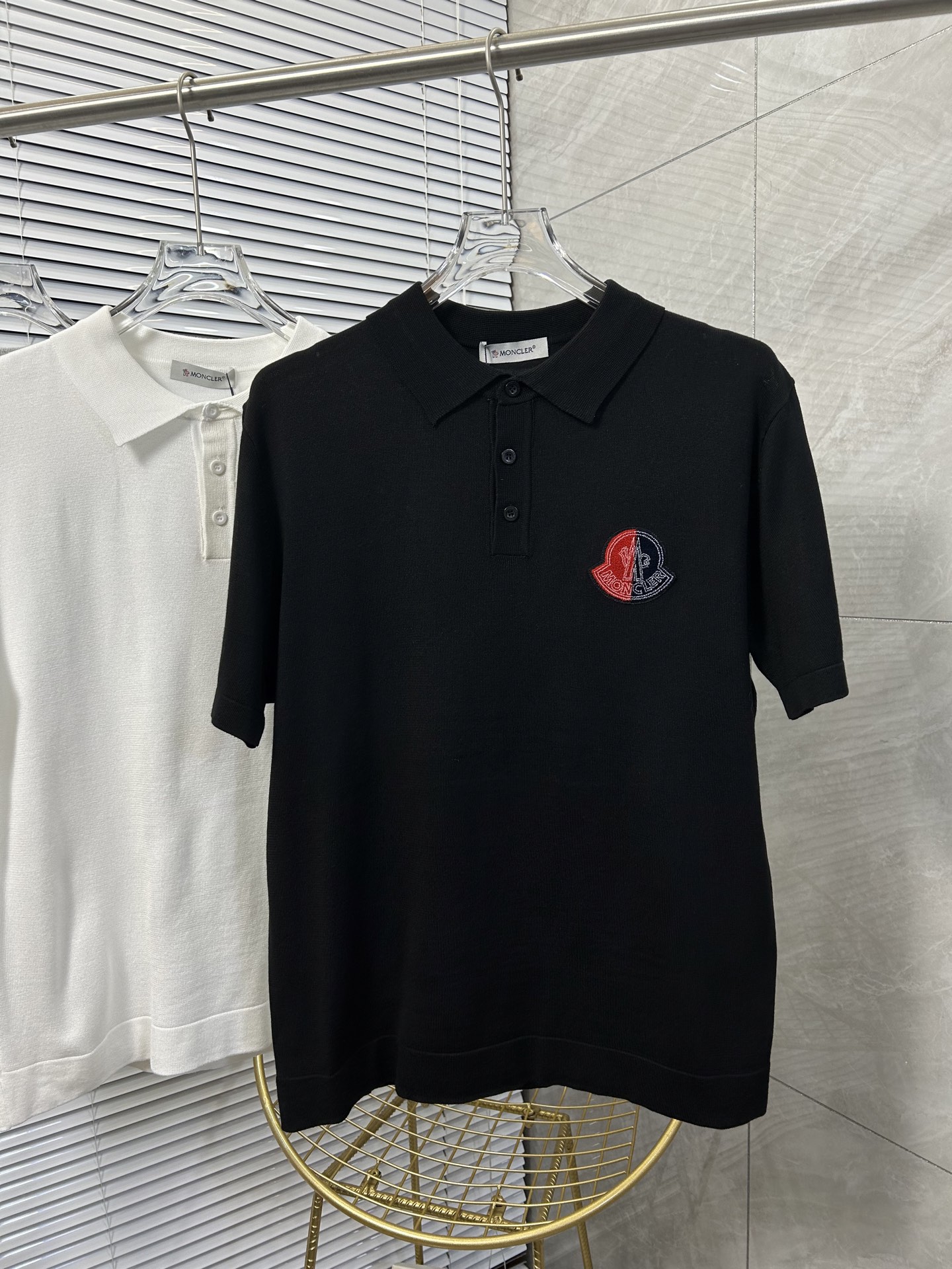 MON*CLER 蒙口  2025春夏新品针织翻领polo衫，进口纱线针织面...