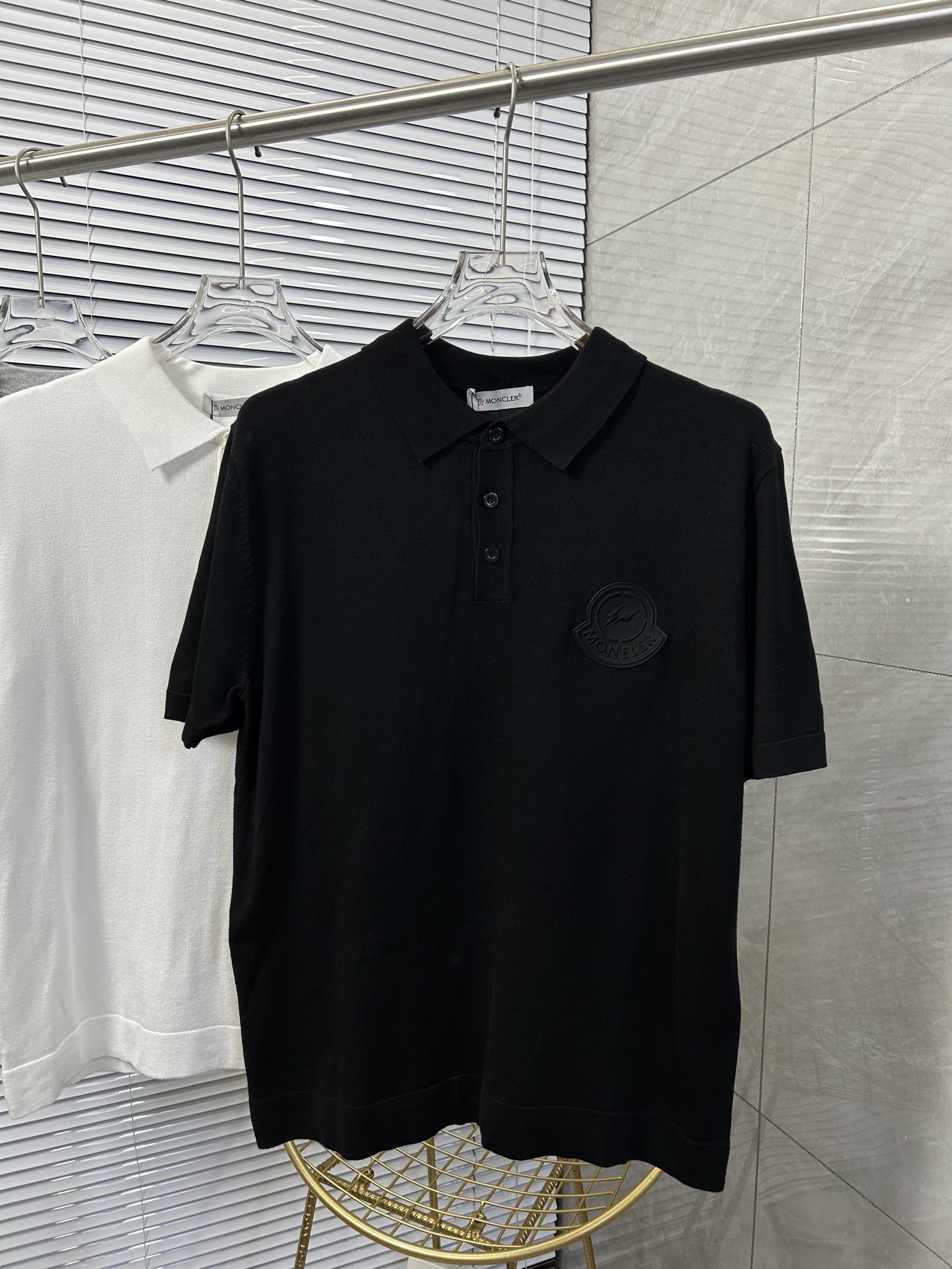 MON*CLER 蒙口  2025春夏新品针织翻领polo衫，进口纱线针织面...