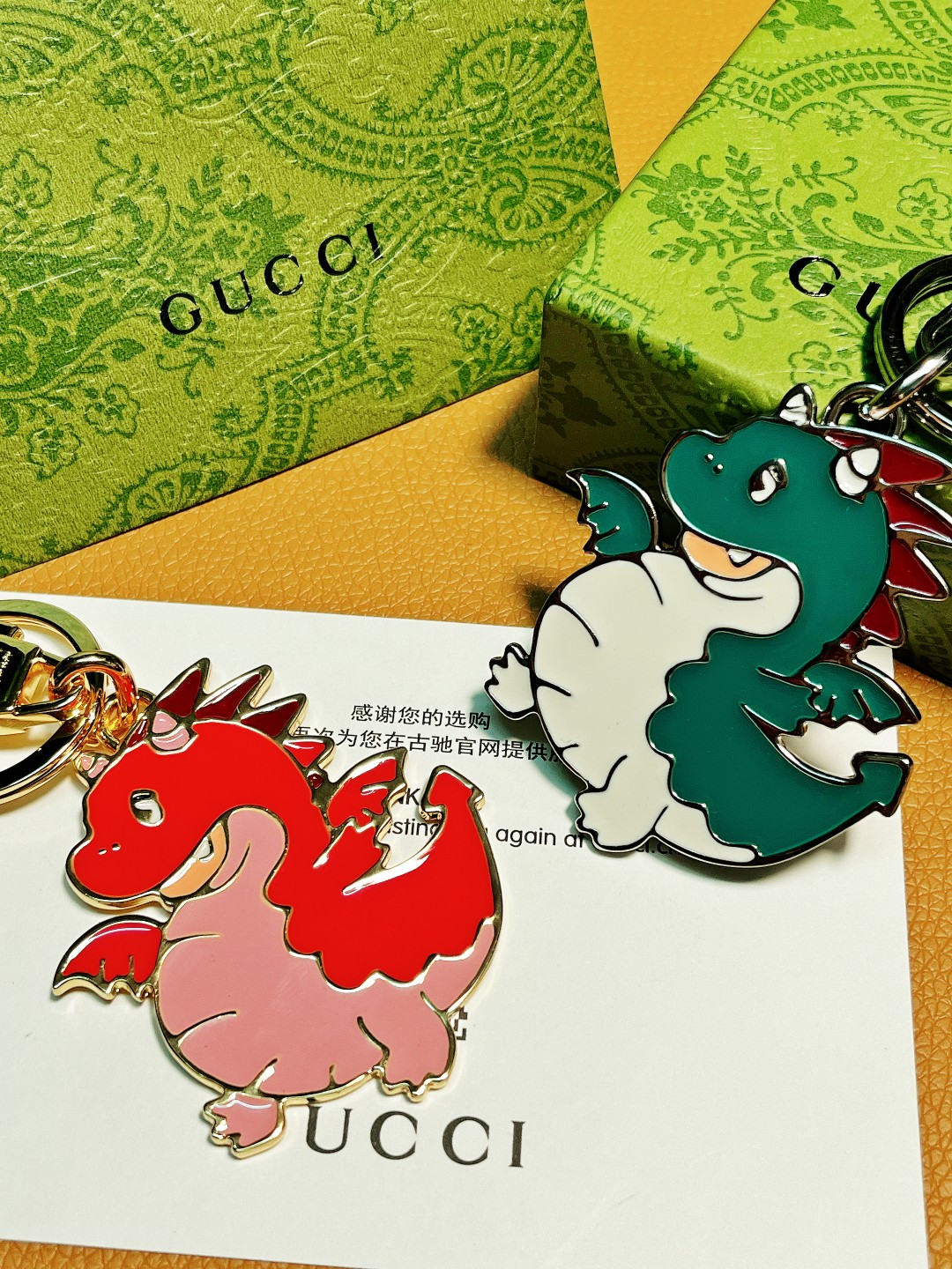The new 84-Gucci key buttons with the hangers. Ton’s little fire dragon is charming and beautiful - 图片 3