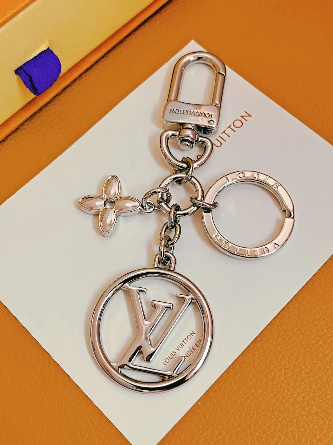 Elegant Letter Keyring in hand