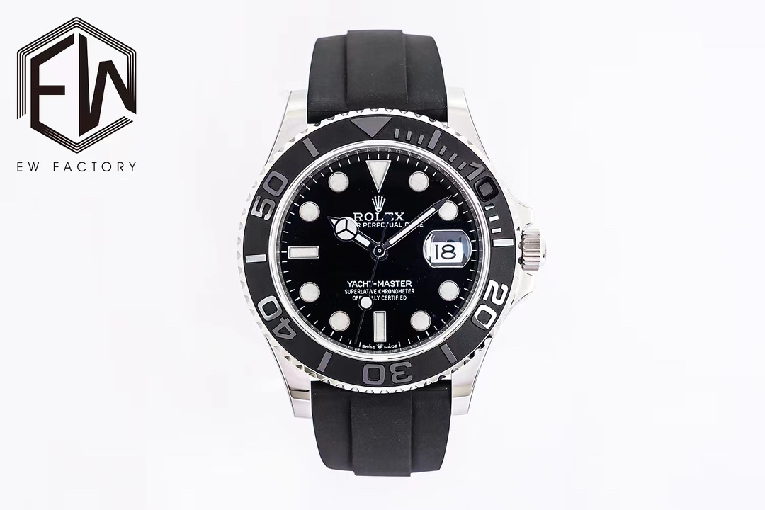 Rolex Yacht Master Relógio Preto Azul Denim