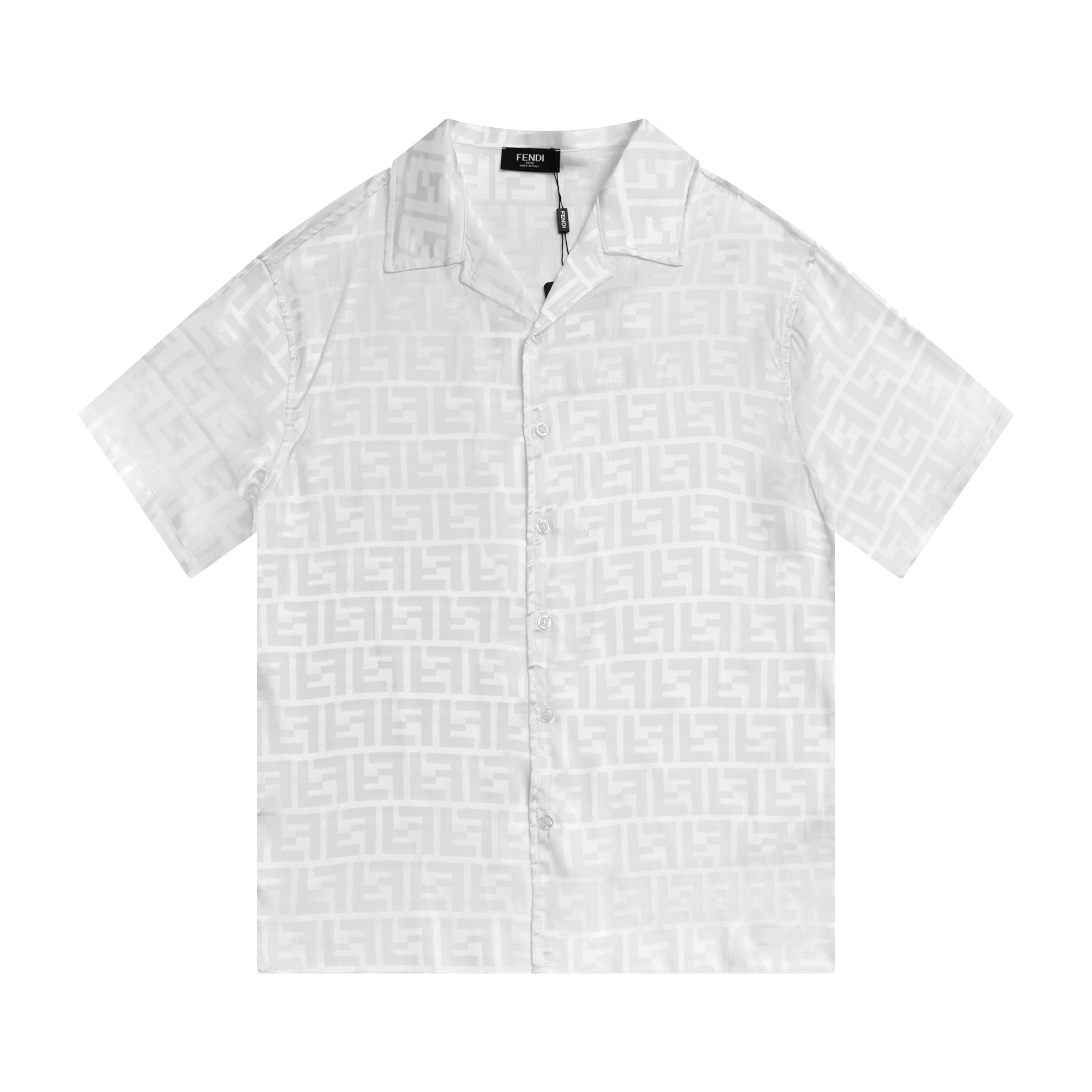 Estilo: camisa de manga corta FENDI nueva 2024, material: tela jacquard personalizada de alta versión, tallas…