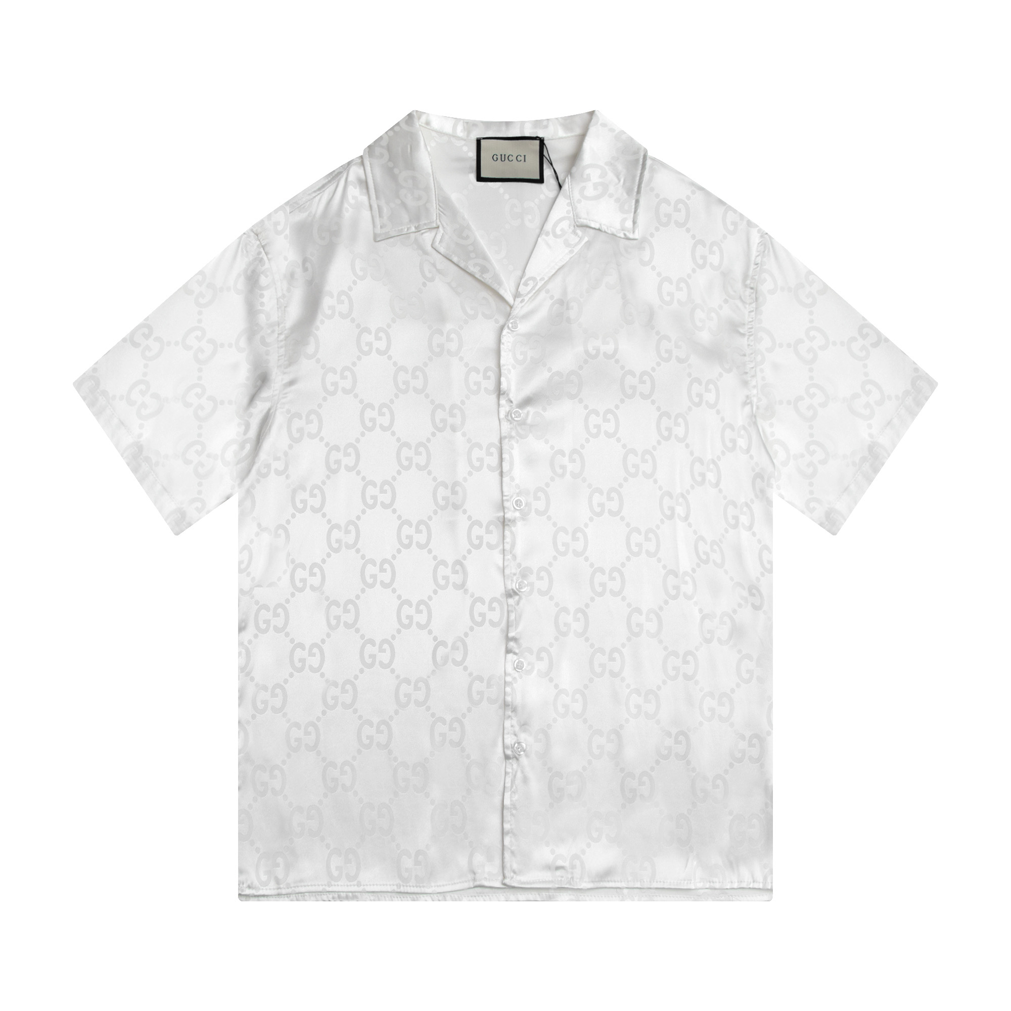 Estilo: Camisa de manga corta GUCCI nueva 2024. Material: tela jacquard personalizada de alta calidad. Tallas: S~XL. Co…