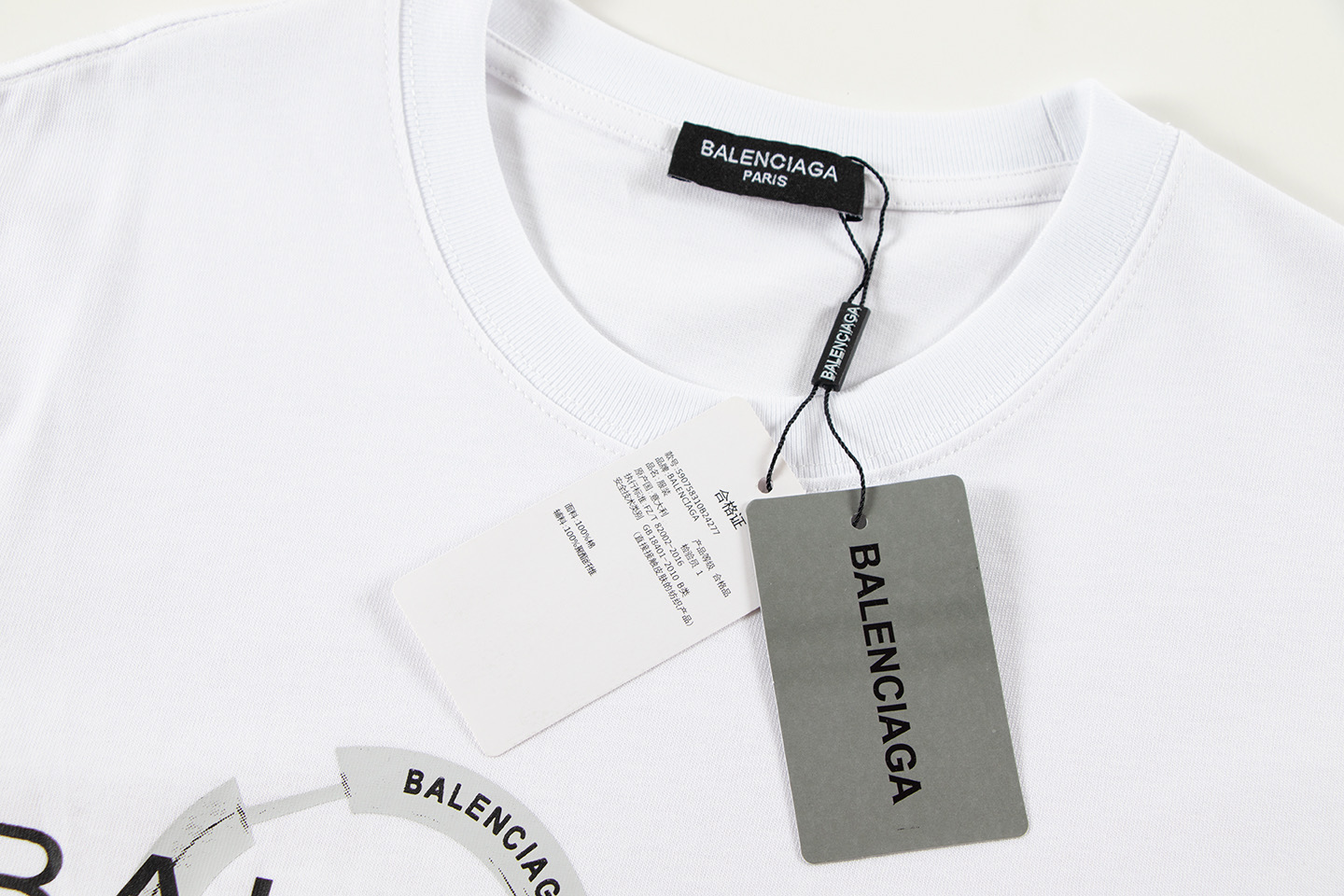 Balenciaga巴黎世家BLCG 钥匙印花短袖T恤