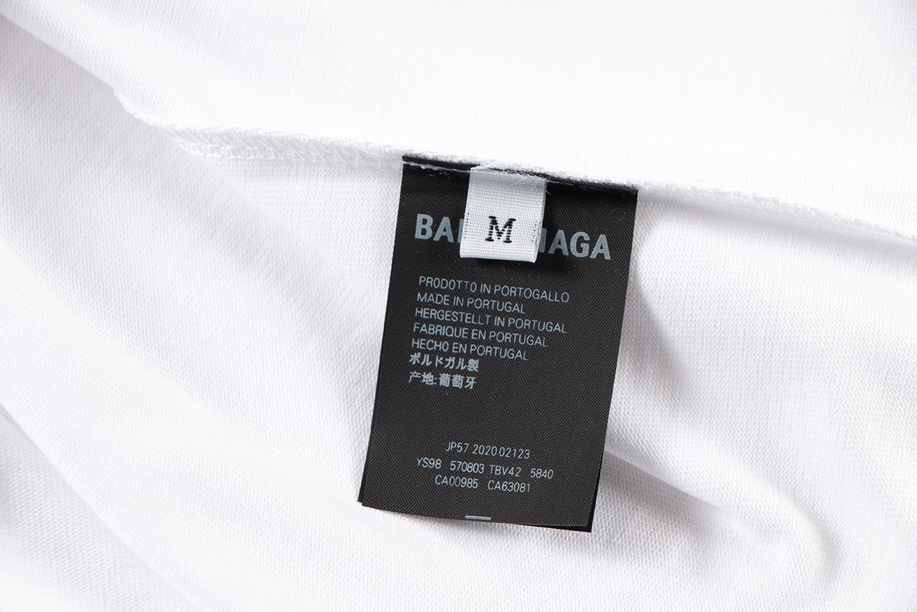 Balenciaga巴黎世家BLCG 钥匙印花短袖T恤