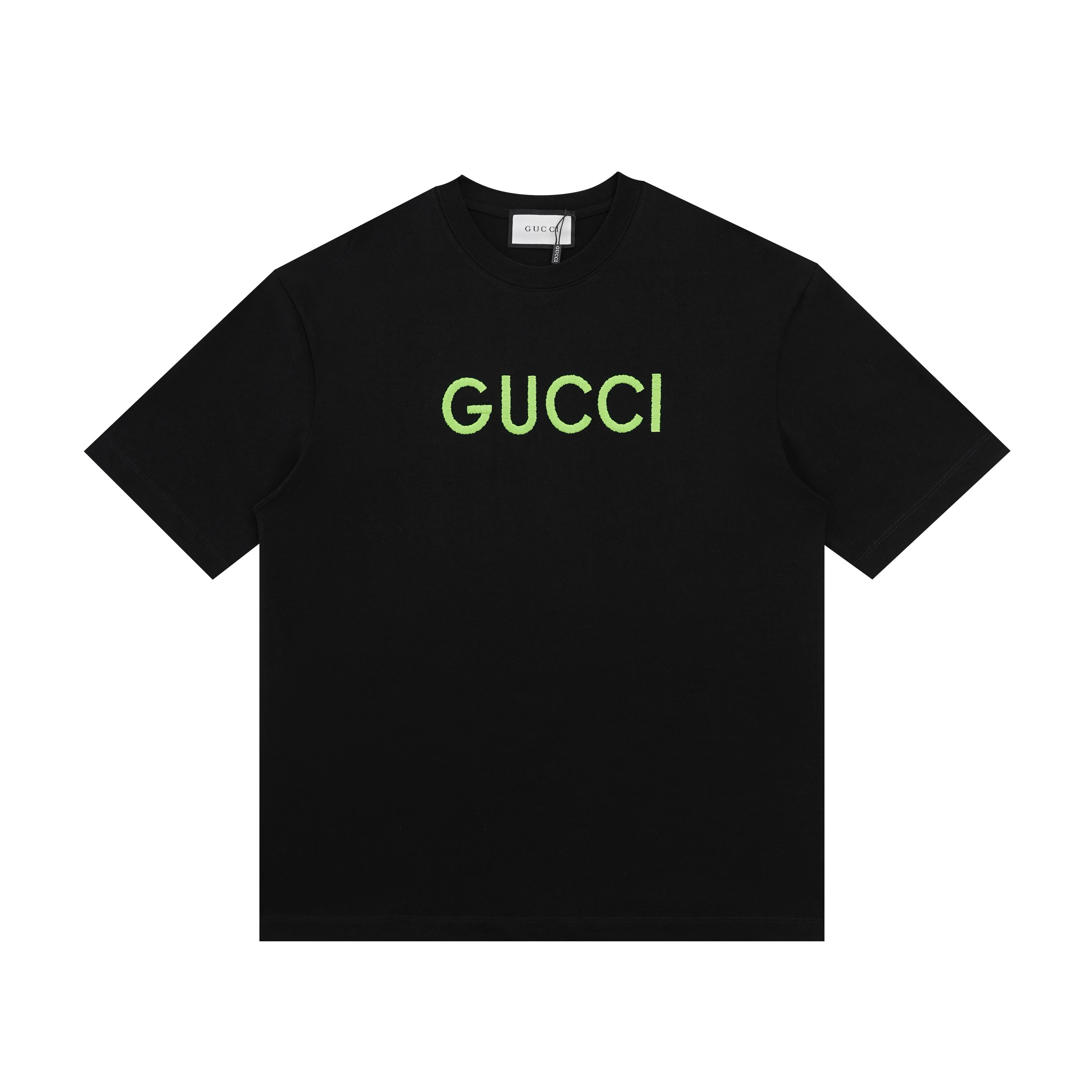 Gucci Odzież T-Shirt Czarny Bawełna czesana Krótki rękaw
