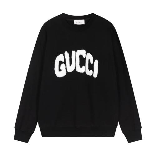 Gucci Classic Towel Embroidery Logo Sweatshirt Pullover Cotton Black 1 Gucci Classic Towel Embroidery Logo Sweatshirt Pullover Cotton Black