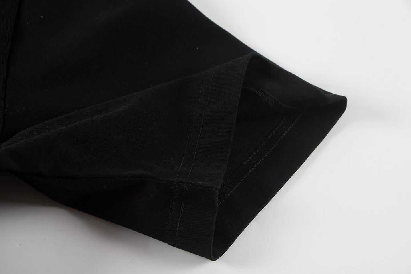 2025 Croker T-shirt: High-Quality Thickened Material, Black Color, Various Sizes - 图片 6