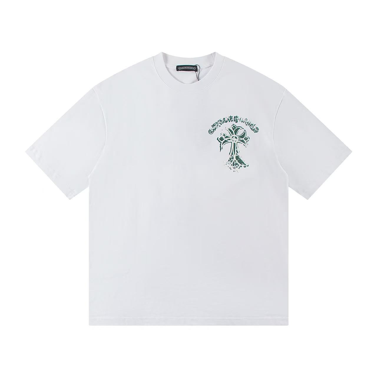 New 2025 Croker T-shirt with 320g veil short sleeve in White. - 图片 1
