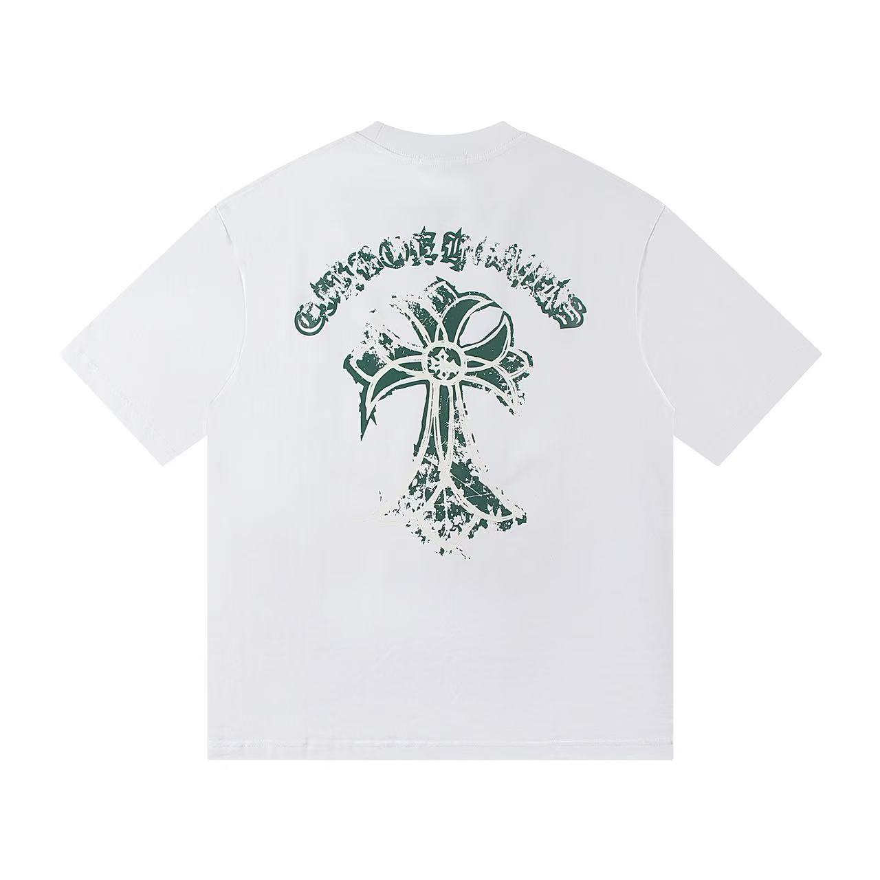 New 2025 Croker T-shirt with 320g veil short sleeve in White. - 图片 2