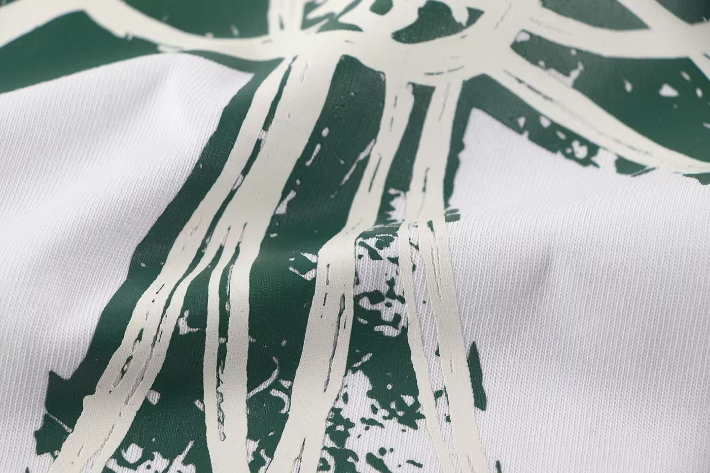 New 2025 Croker T-shirt with 320g veil short sleeve in White. - 图片 6