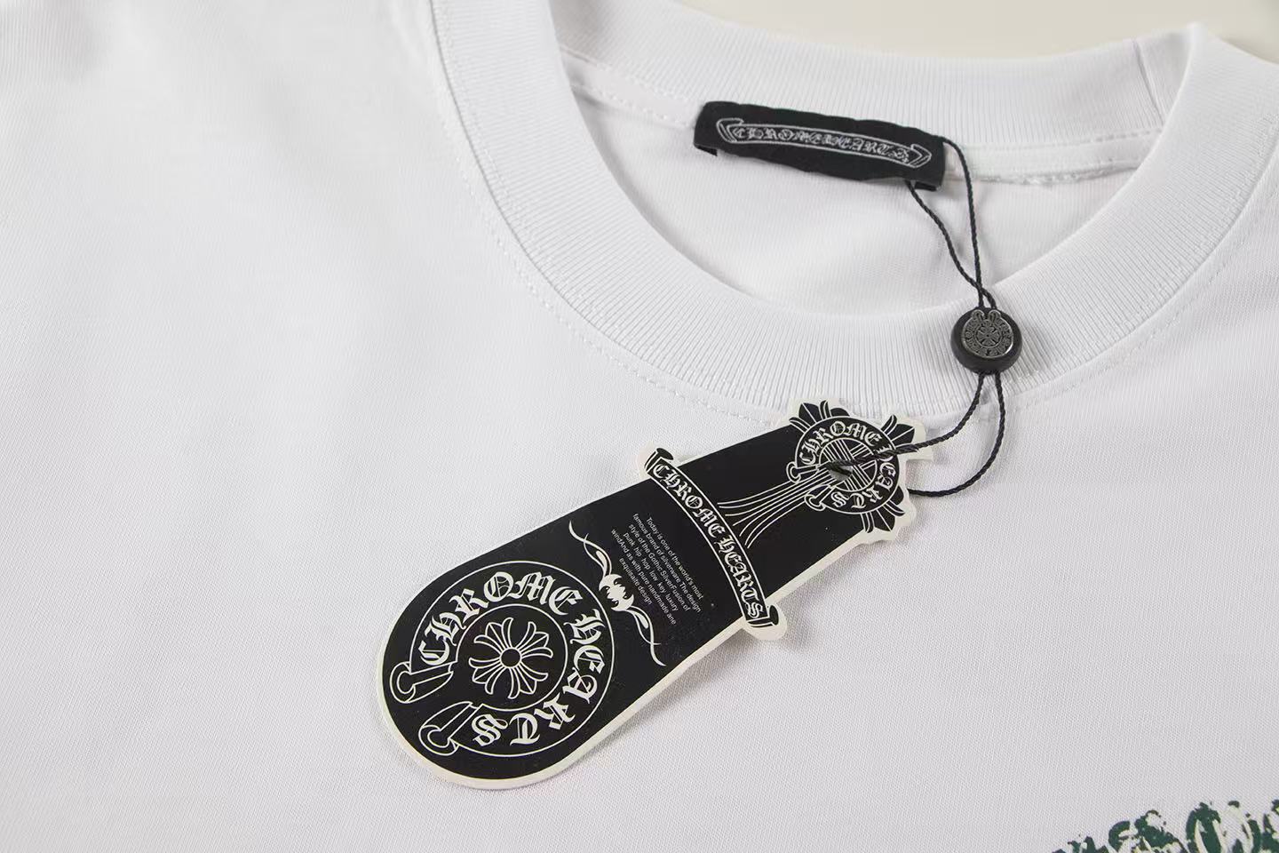 New 2025 Croker T-shirt with 320g veil short sleeve in White. - 图片 7