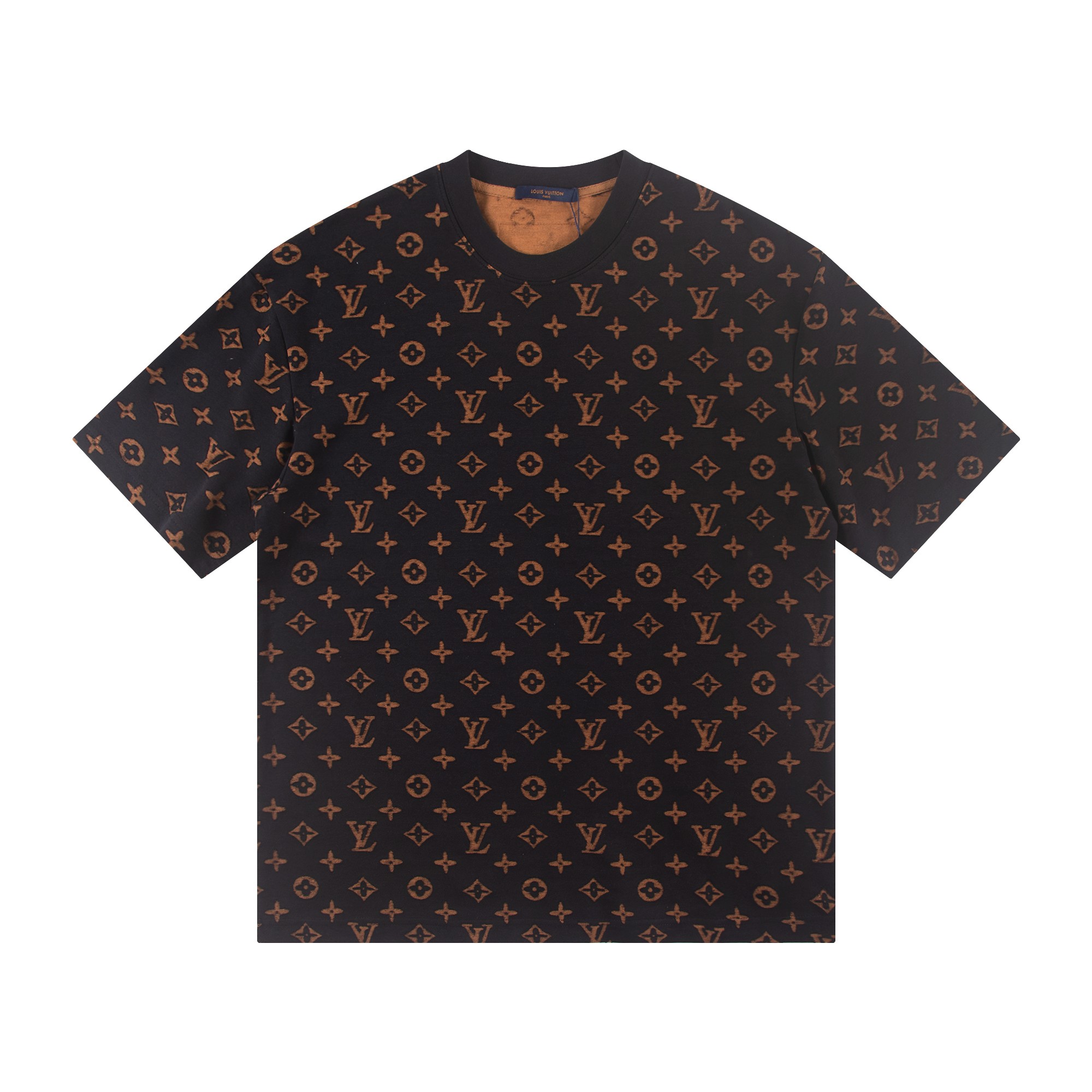 P75 Estilo: 2026 nueva camiseta de manga corta quemada con el logo completo de Louis Vuitton Material: Versión alta de …