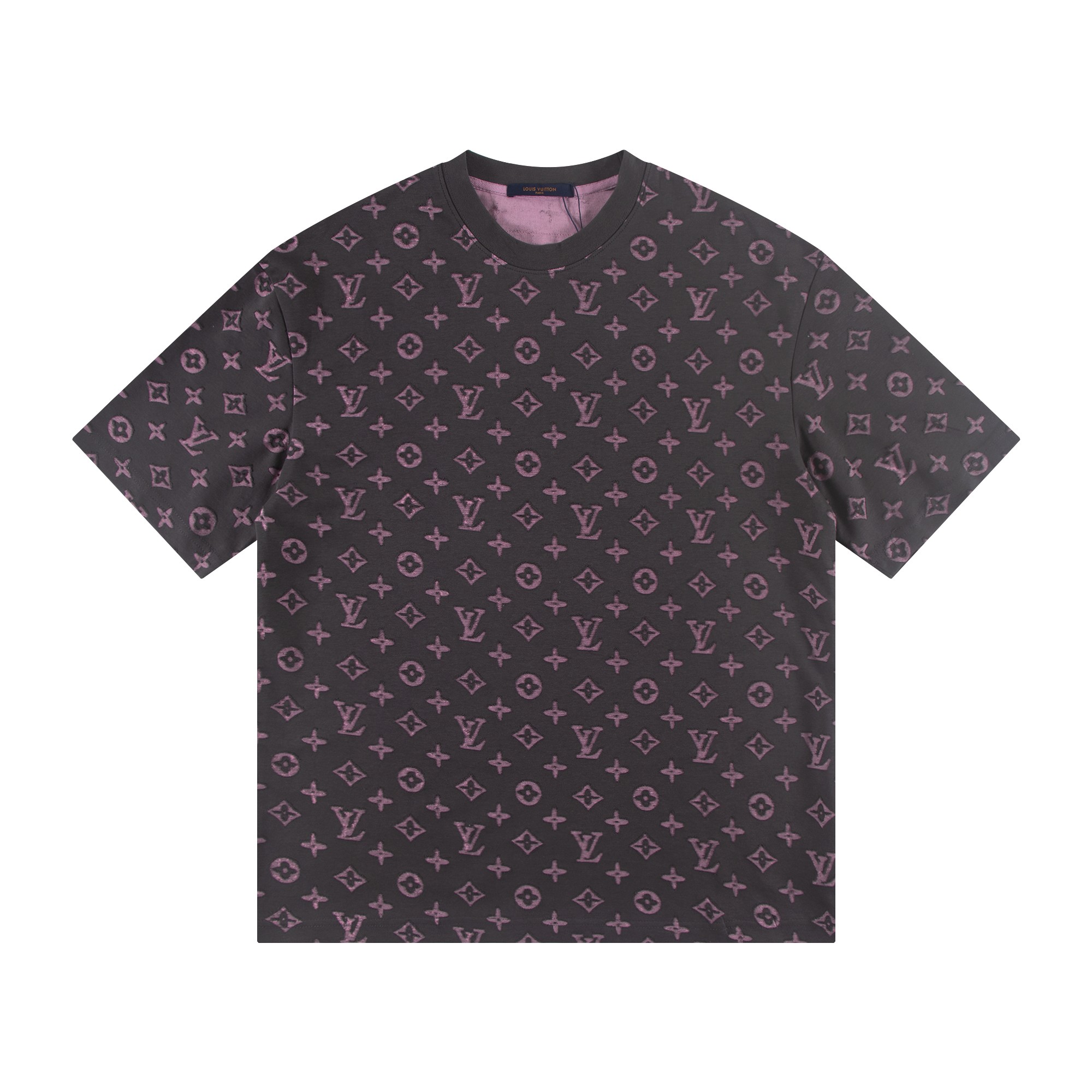 P75 Estilo: 2026 nueva camiseta de manga corta quemada con el logo completo de Louis Vuitton Material: Versión alta de …